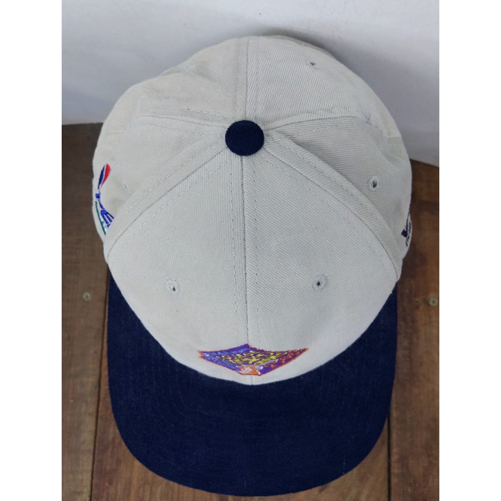 New Era VINTAGE New Era College World Series Logo Hat Adult Baseball Cap Beige 100% Cotton Adjustable The Road to Omaha Mens Women? Size ONE SIZE - 3 Thumbnail