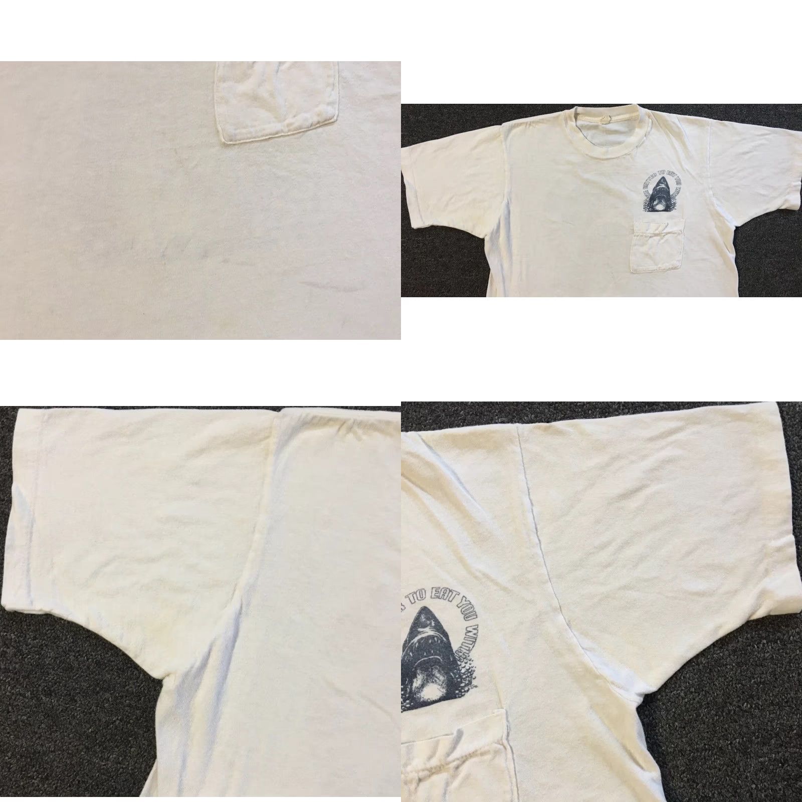 Vintage Vtg 70s Shark Better To Eat You Faded Shirt S Art Funny Animal Beach Surf Grunge Size US S / EU 44-46 / 1 - 8 Thumbnail