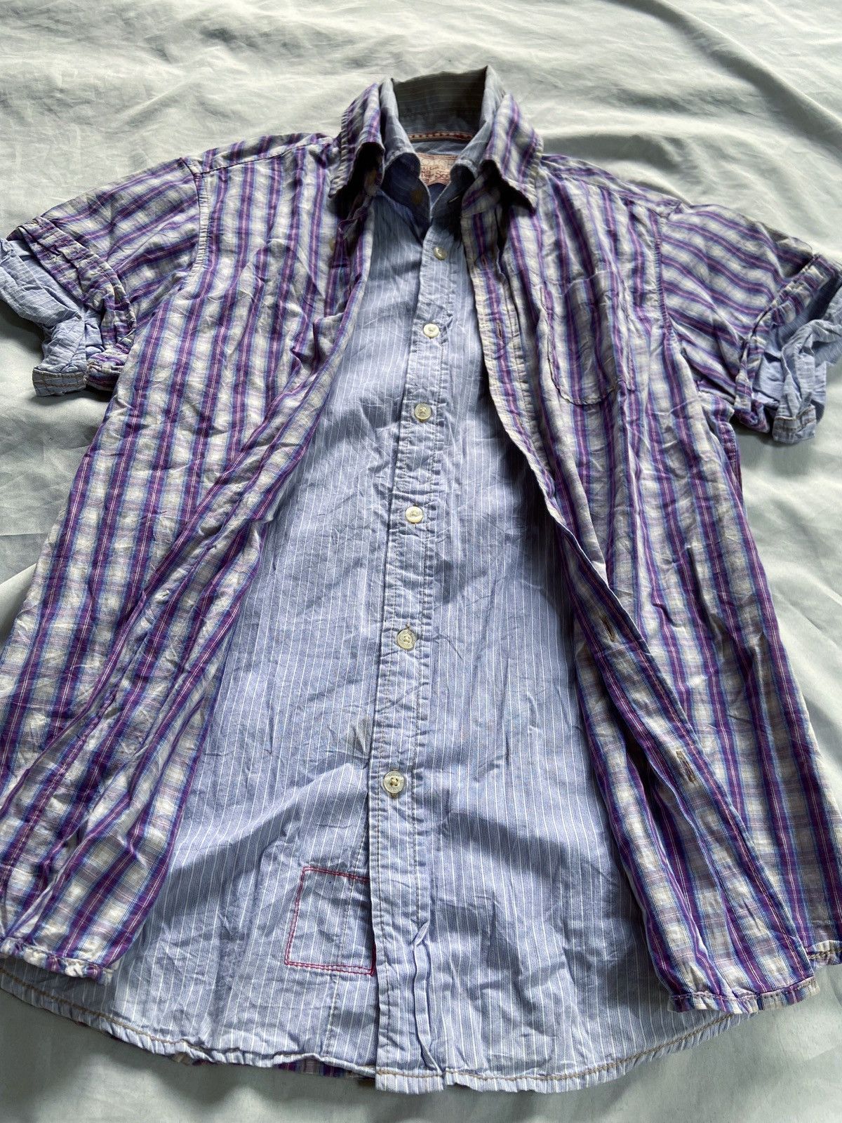 Beauty Beast SCOTCH & SODA DOUBLE LAYER BUTTON UP SHIRT Size US M / EU 48-50 / 2 - 2 Thumbnail