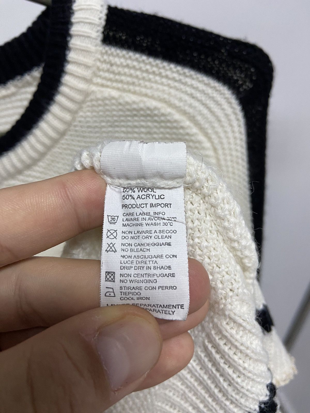Diesel × Vintage Diesel sweater Knitted vintage 90s big logo d logo Size US XL / EU 56 / 4 - 6 Thumbnail