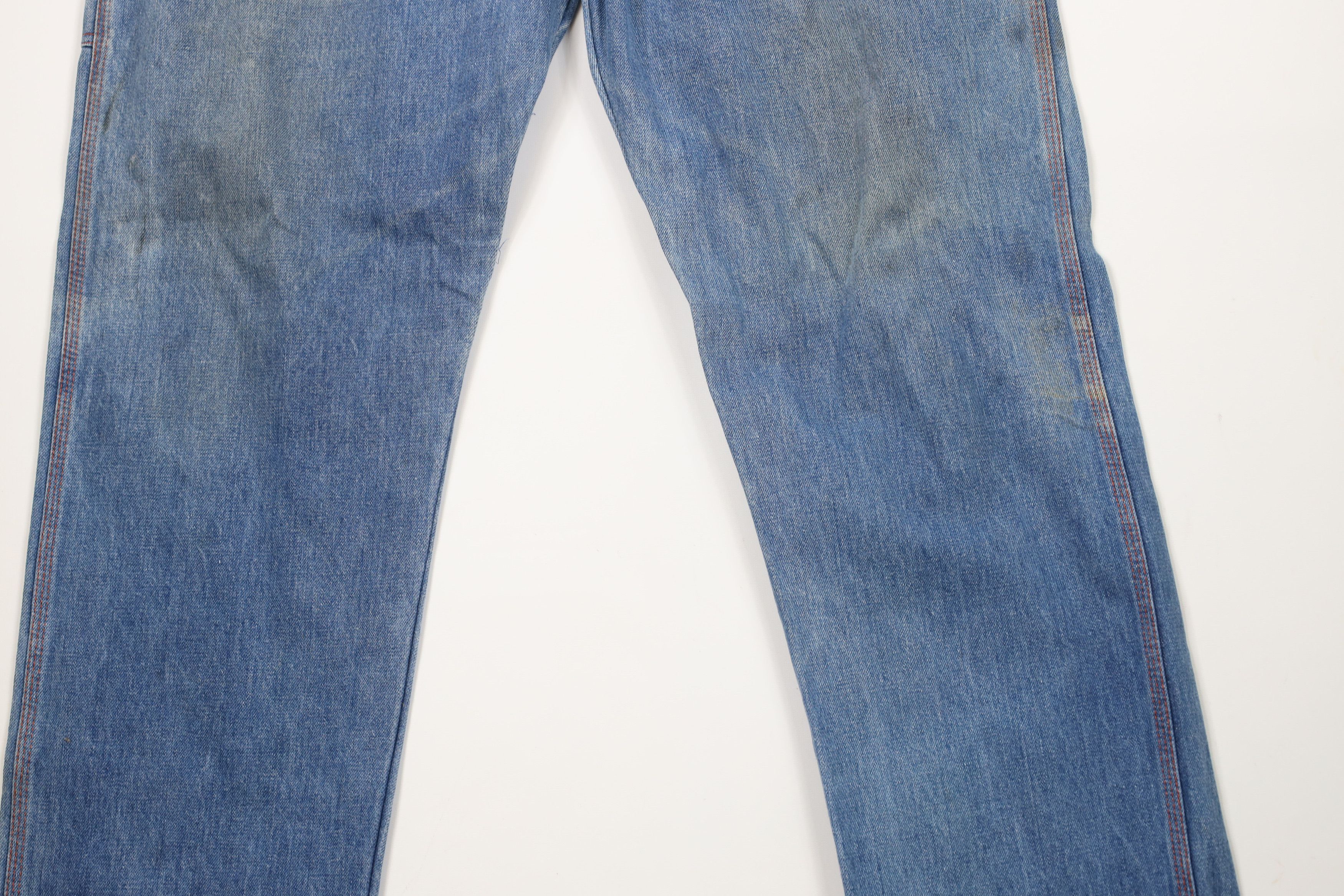 Big Mac × Vintage Vintage 70s Big Mac Wide Leg Dungaree Denim Jeans USA Size US 40 / EU 56 - 3 Thumbnail