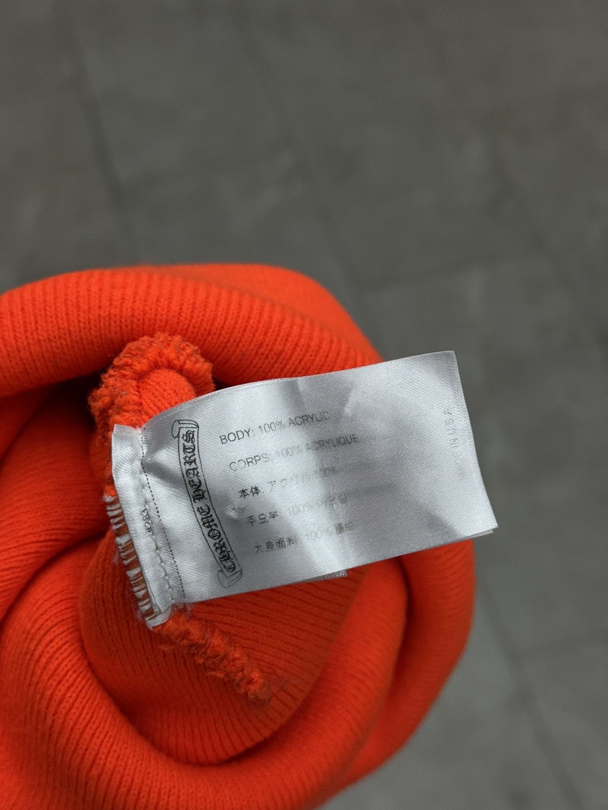Chrome Hearts Chrome Hearts Orange Embroidered Beanie Size ONE SIZE - 5 Thumbnail