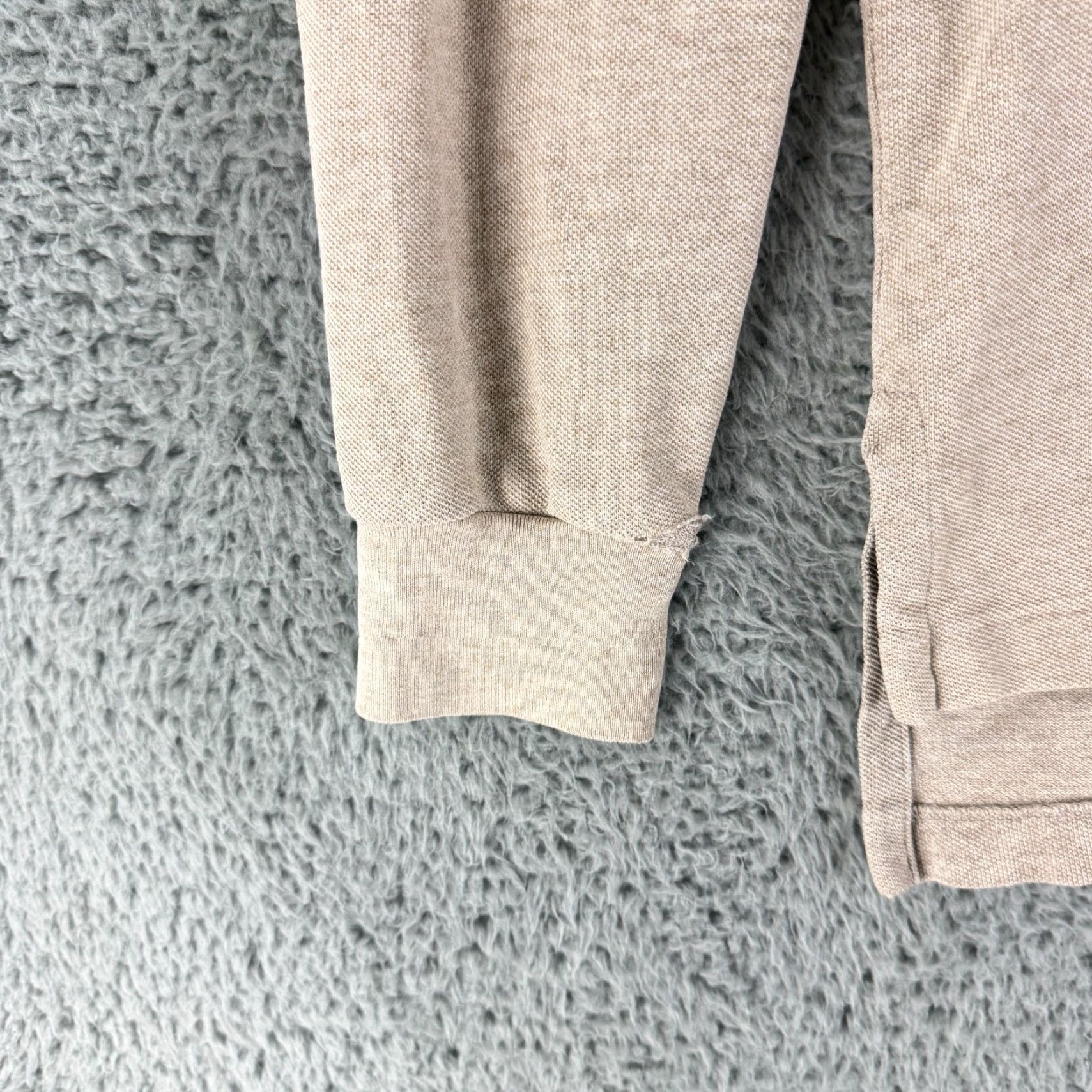 Polo Ralph Lauren Polo Ralph Lauren Polo Shirt Mens Small Beige Long Sleeve 100% Cotton Casual Size US S / EU 44-46 / 1 - 3 Thumbnail