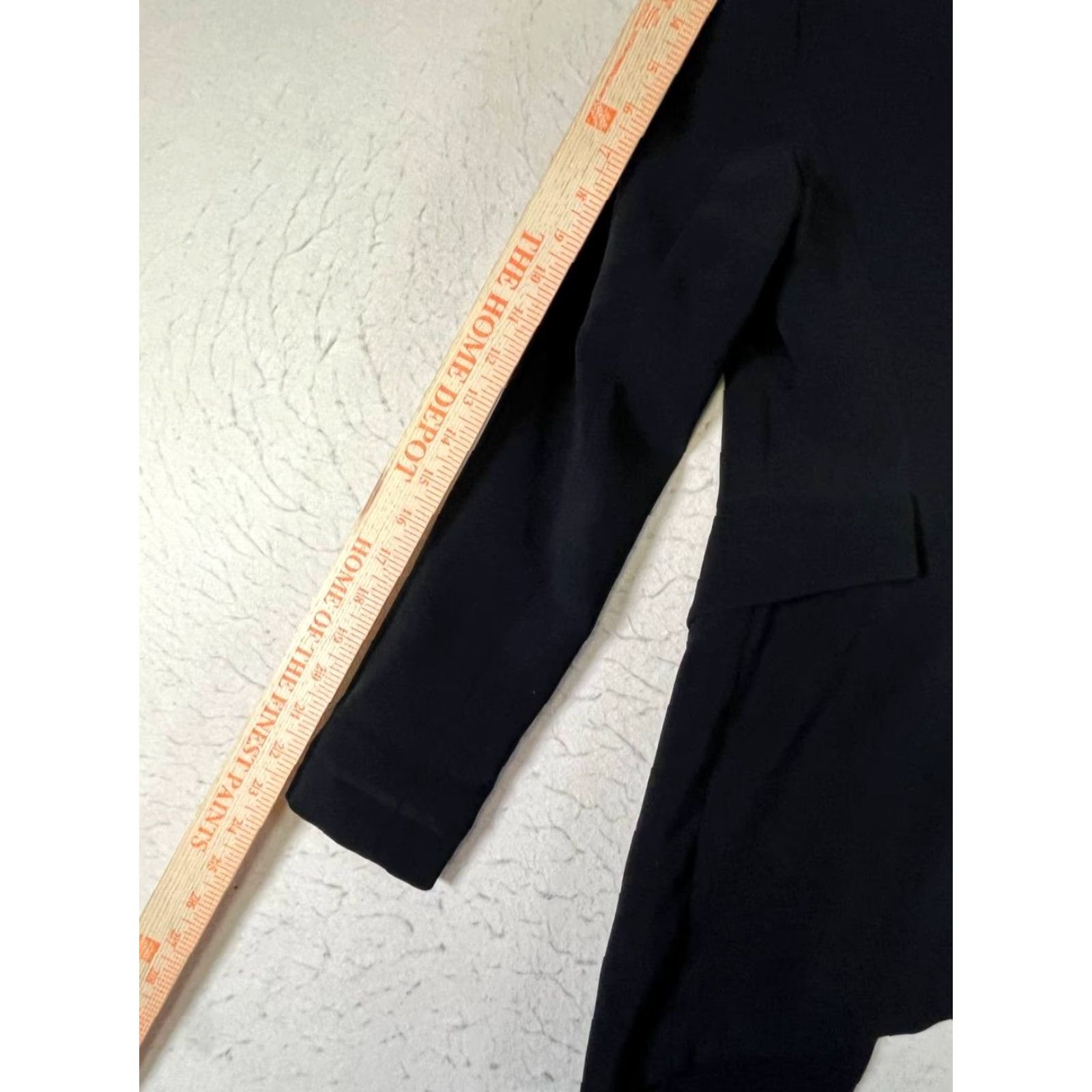 Zara ZARA Black Open Hem Asymmetrical Blazer Size XS Size XS / US 0-2 / IT 36-38 - 4 Thumbnail
