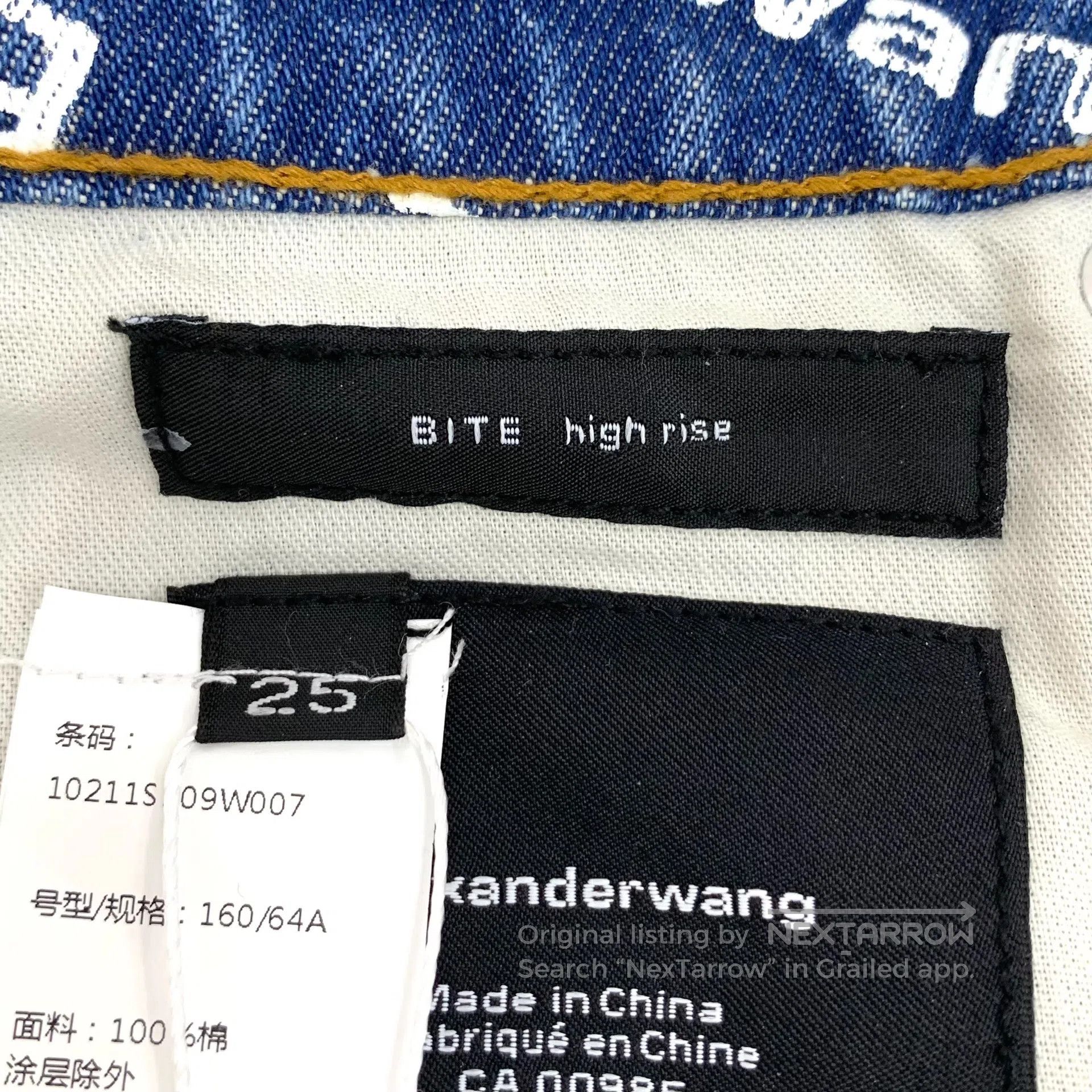 Other Alexander Wang Blue logo lettering bullet train full print Size 25" / US 0 / IT 36 - 7 Thumbnail