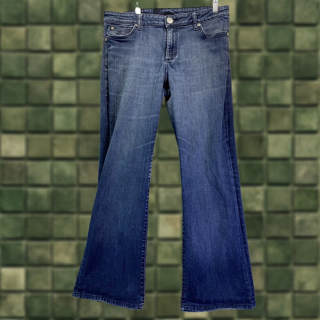 Vintage Kut Women’s 10 Denim Straight Flare Jeans-4438 Jeans Women Regular Blue Cotton Denim 5-Pocket 4438 Vintage: No Size 32" / US 10 / IT 46 - 1 Thumbnail