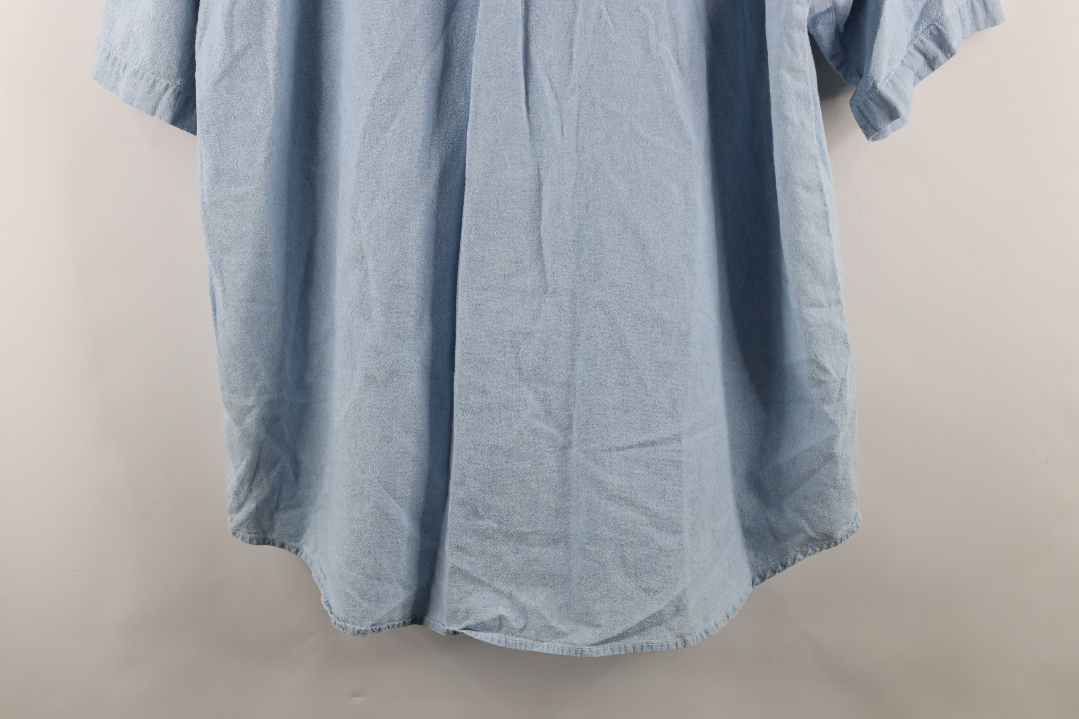 Columbia × Vintage Vtg 90s Columbia Out Denim Short Sleeve Button Down Shirt Size US XL / EU 56 / 4 - 10 Thumbnail
