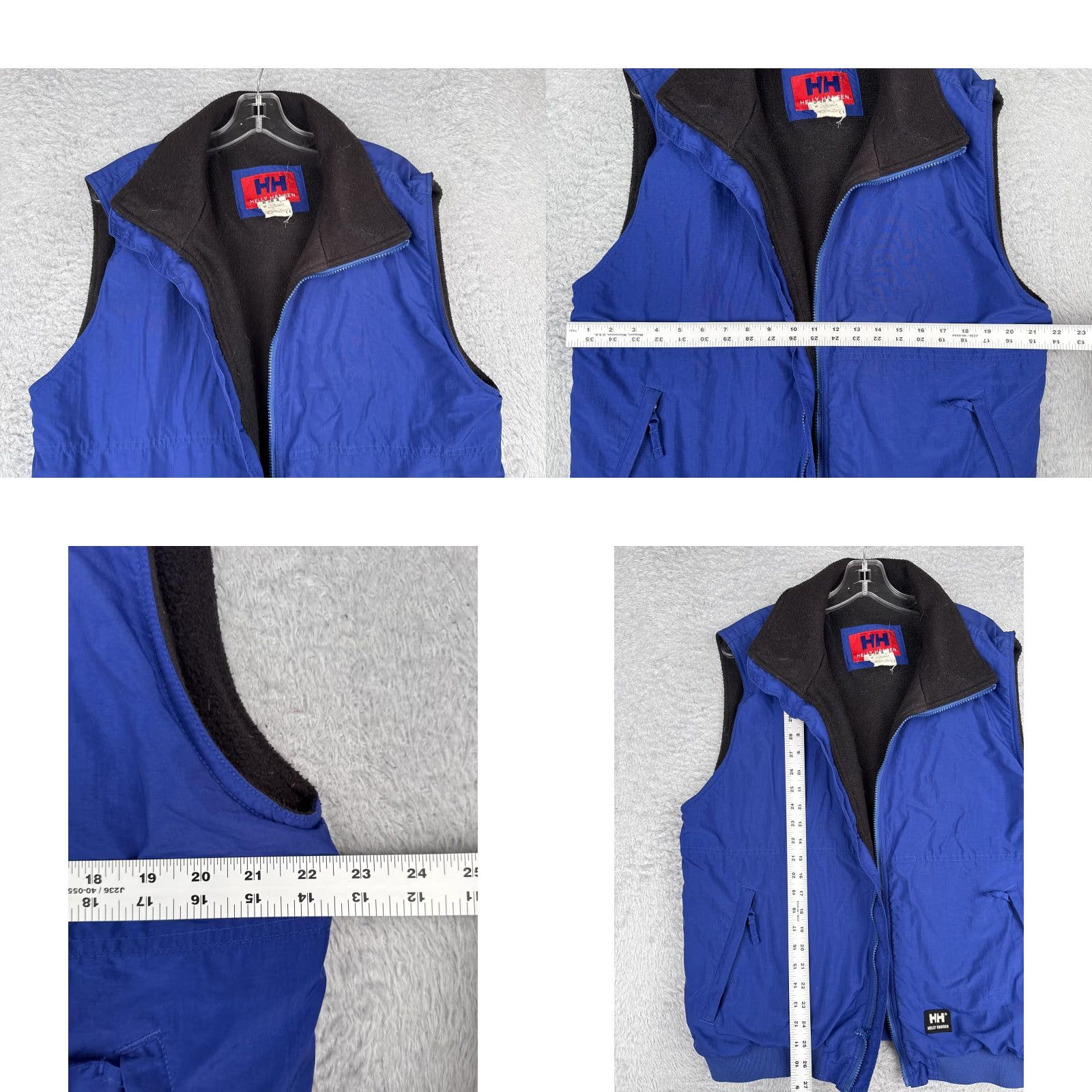Helly Hansen Helly Hansen Vest Mens M Blue Fleece Lined Full Zip Pockets Rib Hem Outdoor Size US M / EU 48-50 / 2 - 8 Thumbnail