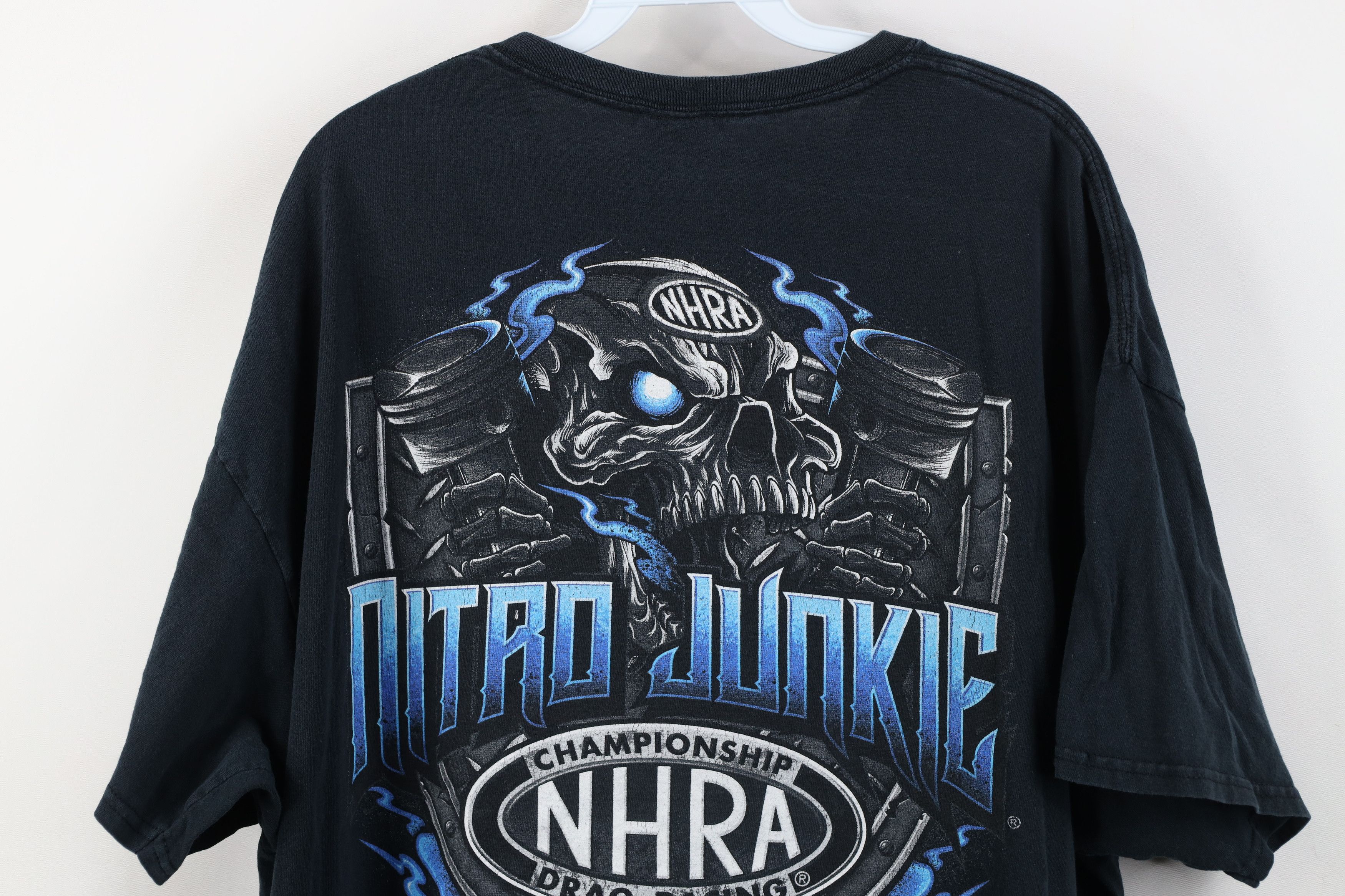 Vintage Vintage Y2K NHRA Championship Drag Racing Junkie T-Shirt Size US XXL / EU 58 / 5 - 14 Thumbnail