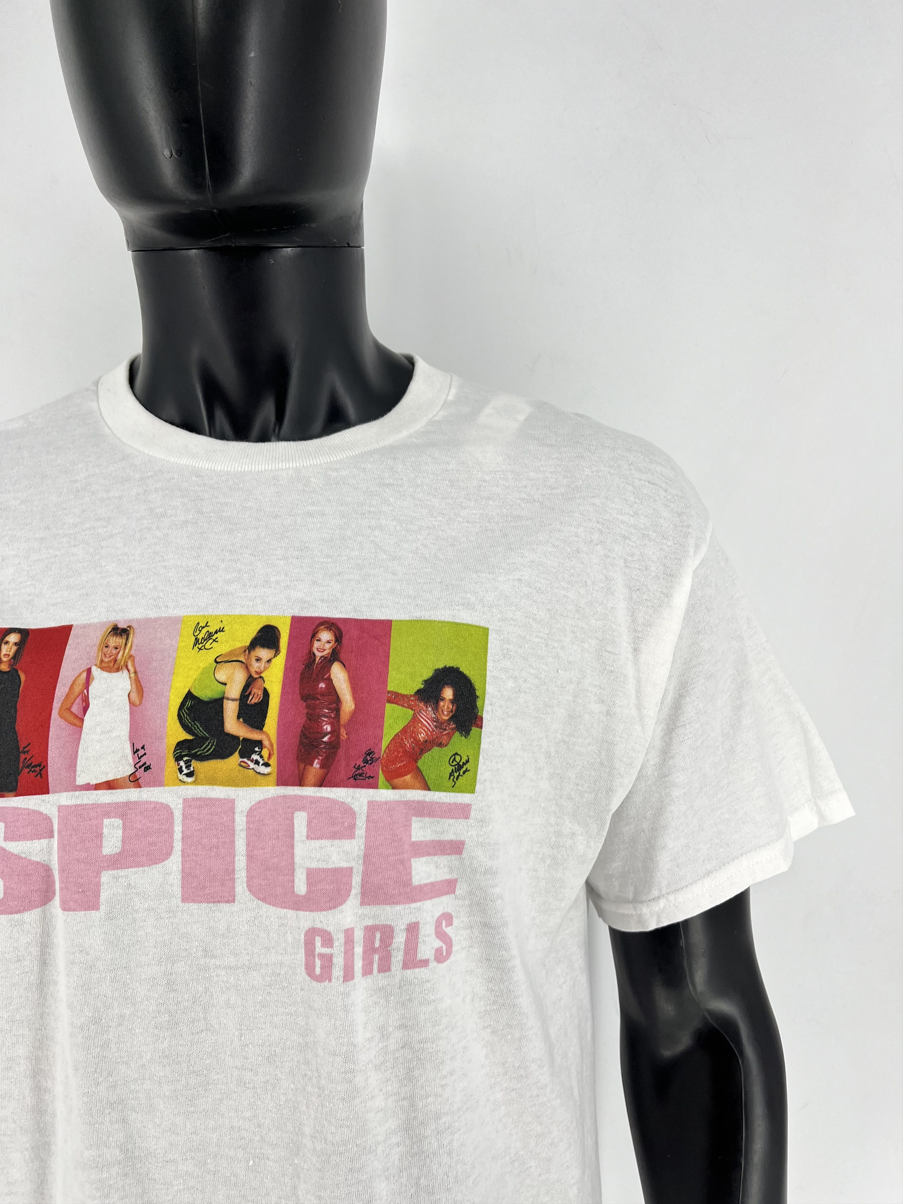 Band Tees × Vintage Vintage Y2K SPICE GIRLS Big Logo Promo Rock Tee Size US L / EU 52-54 / 3 - 7 Thumbnail