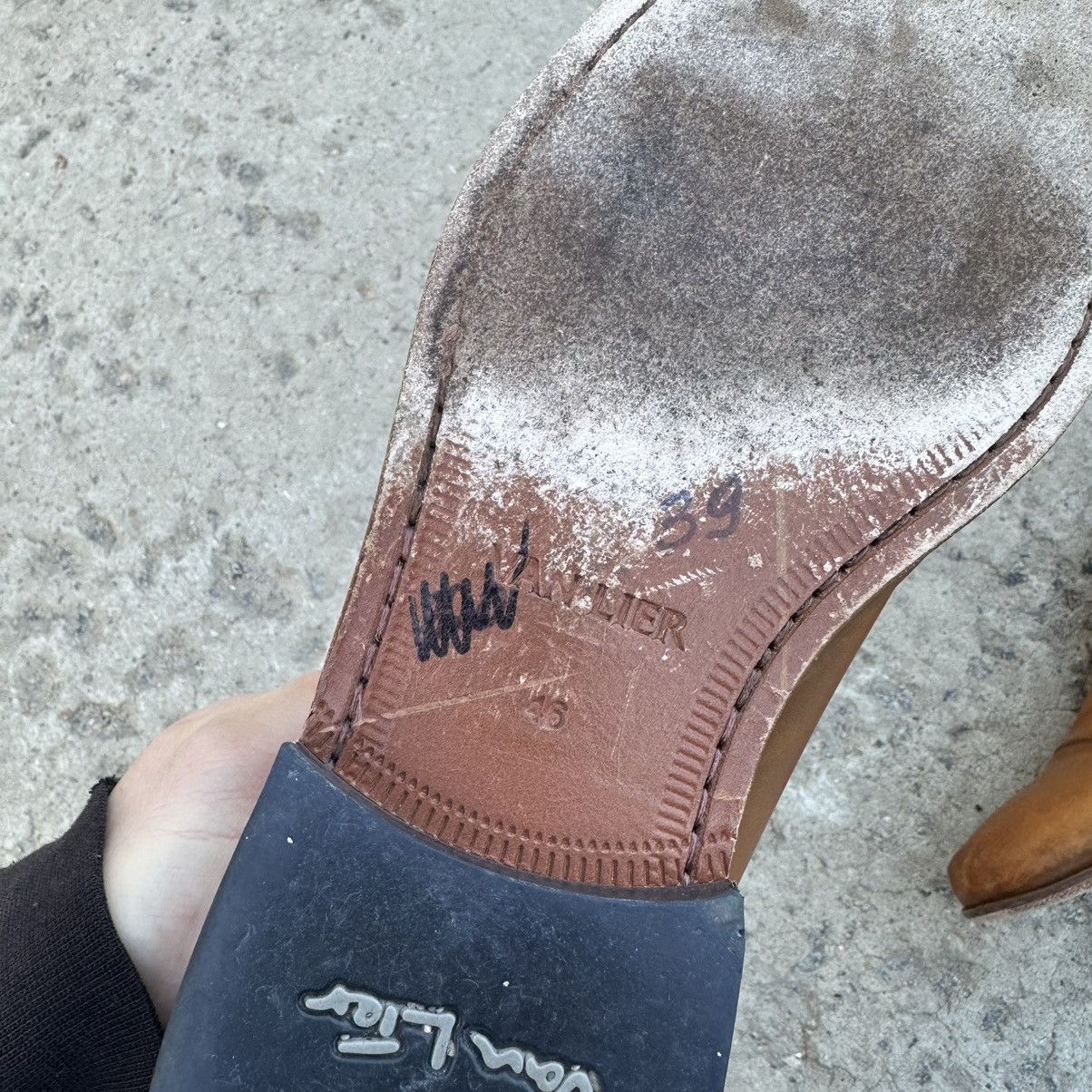 Leather Vintage Man’s Van Lier grandstands Leather Shoes Size 46 Size US 11 / EU 44 - 11 Thumbnail