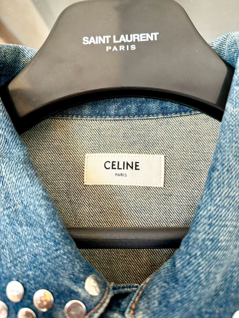 Celine celine 20 FW runway blue studded denim jacket 2501-Nextarro Size US XL / EU 56 / 4 - 3 Thumbnail