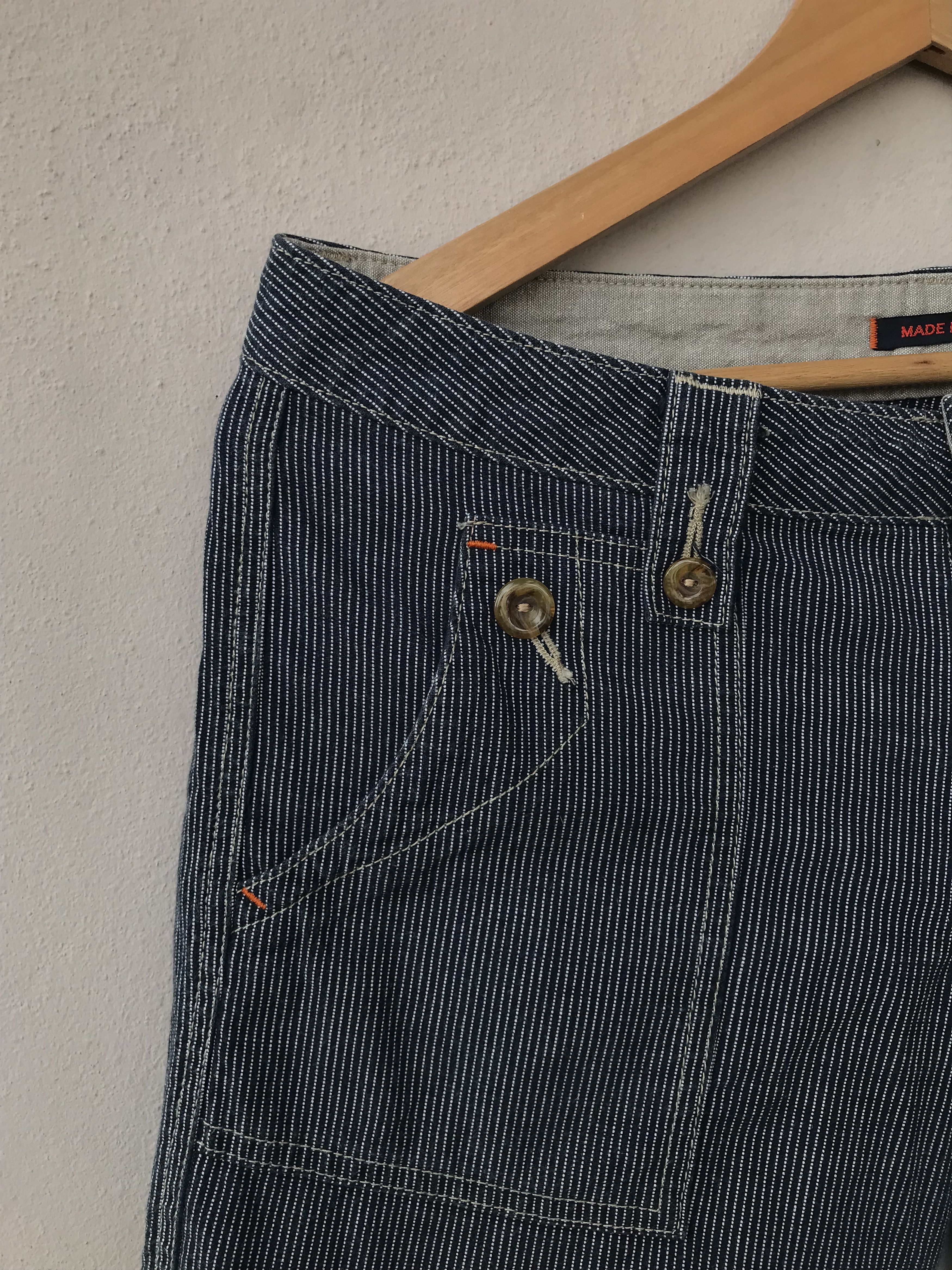 Japanese Brand Vintage Et Boite Stripe Short Pants Size US 32 / EU 48 - 3 Thumbnail
