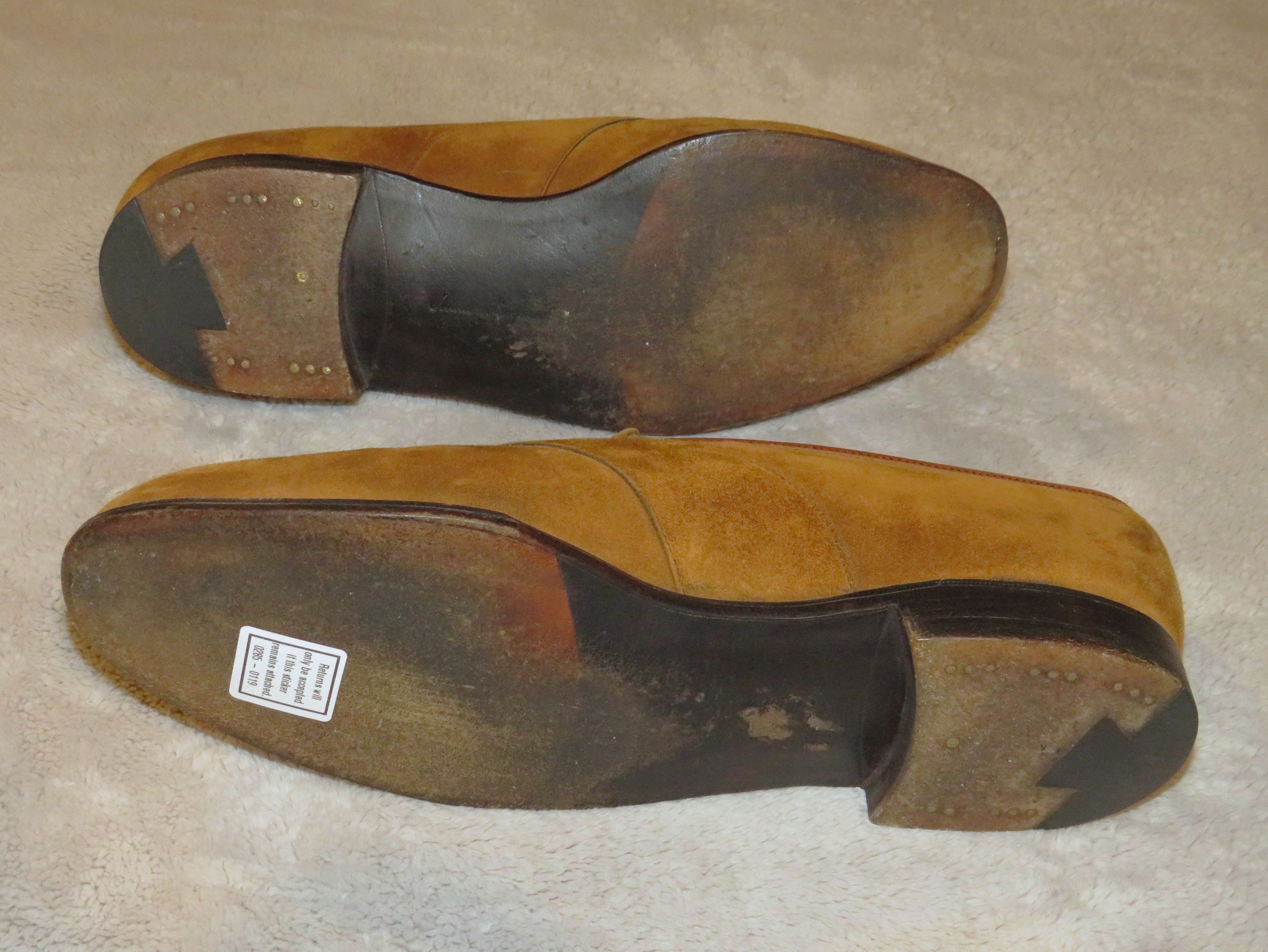Edward Green Montpellier Tobacco Suede Full Strap Loafers 7E Size US 7 / EU 40 - 9 Thumbnail