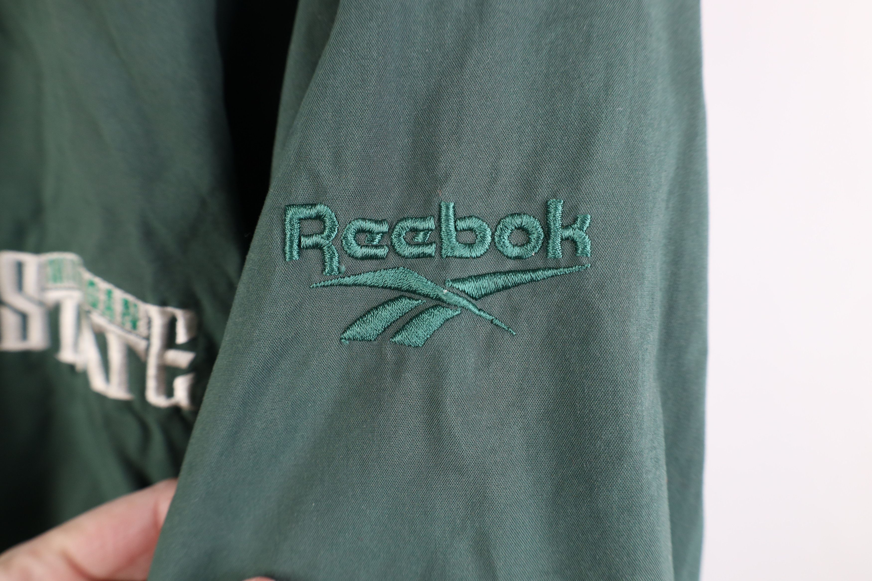 Reebok Vintage 90s Reebok Michigan State University Jacket Size US L / EU 52-54 / 3 - 4 Thumbnail