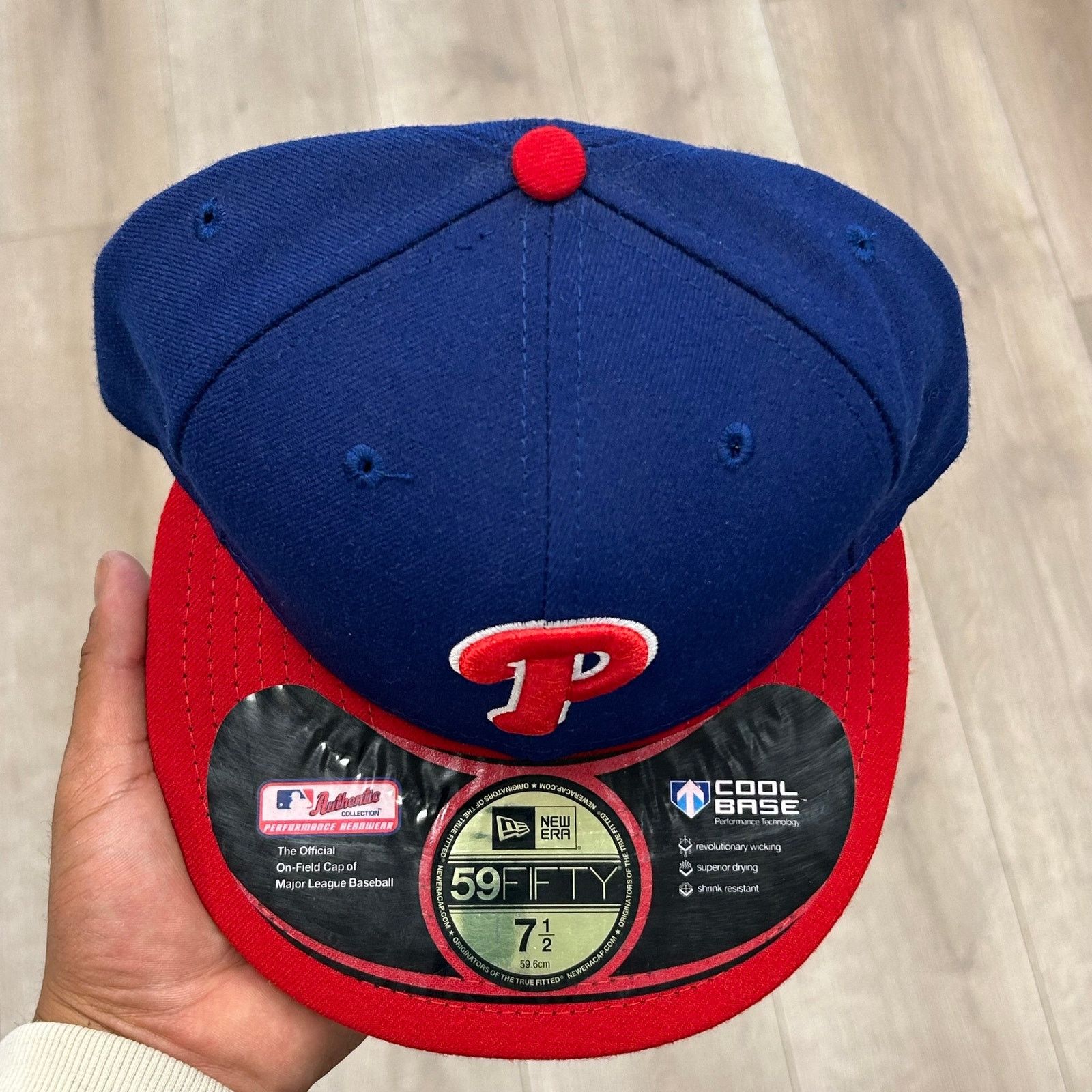 New Era Philadelphia Phillies New Era 59FIFTY Fitted Size 7 1/2 Hat Size ONE SIZE - 3 Thumbnail