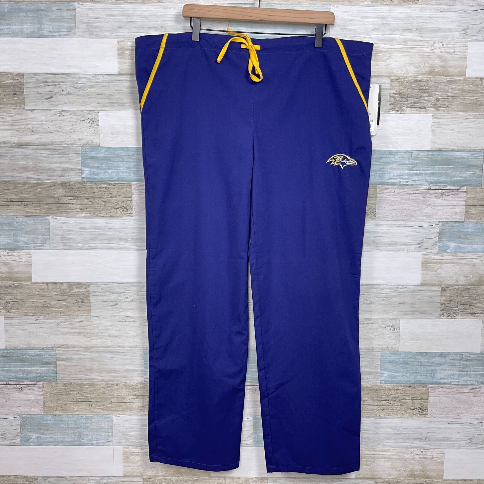 NFL Baltimore Ravens NFL Team Scrub Set Purple Yellow XL Large Size 30" / US 8 / IT 44 - 7 Thumbnail
