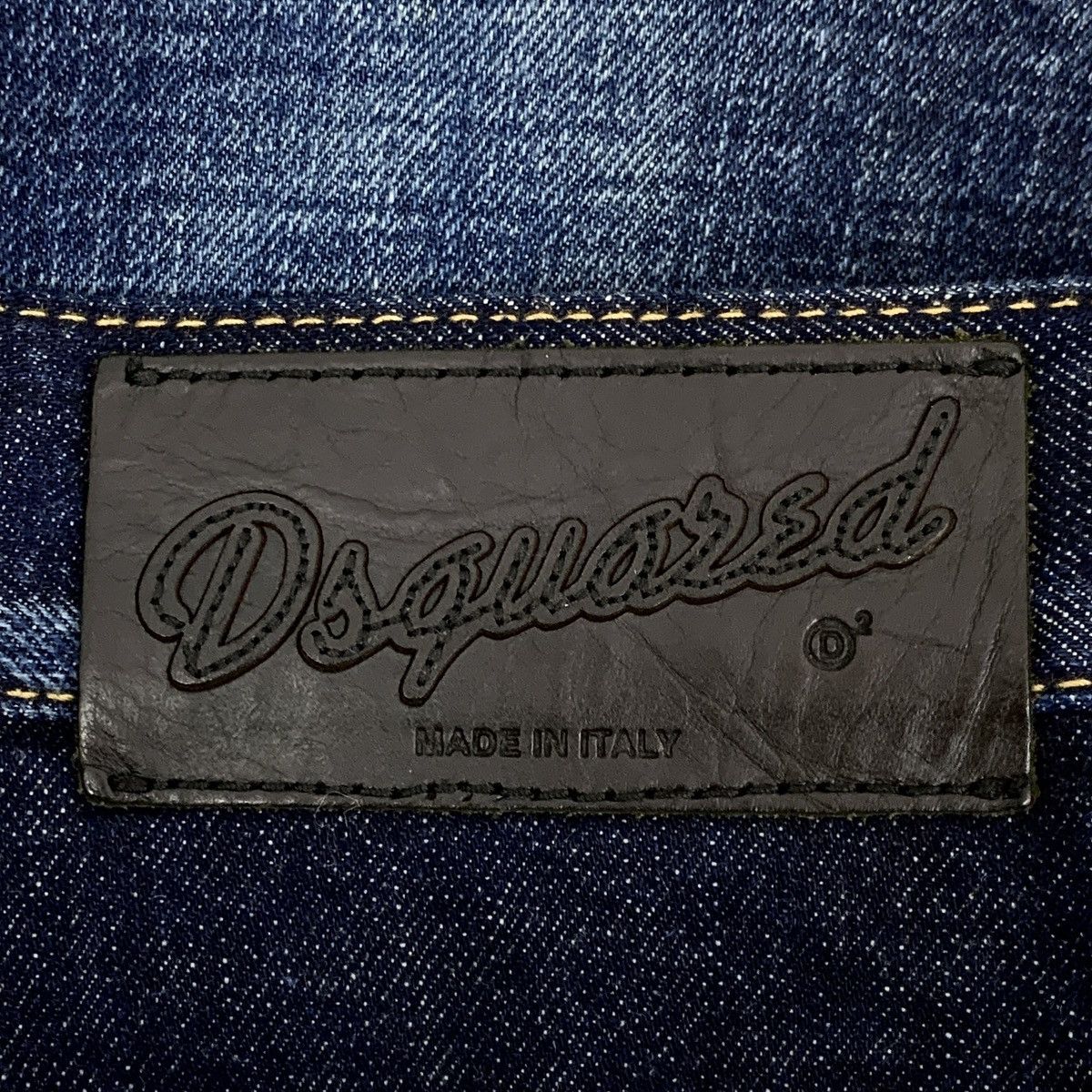 Dsquared2 Dsquared2 Dark Blue Studded Cotton Casual Denim Pants K26WX Size US 34 / EU 50 - 6 Thumbnail