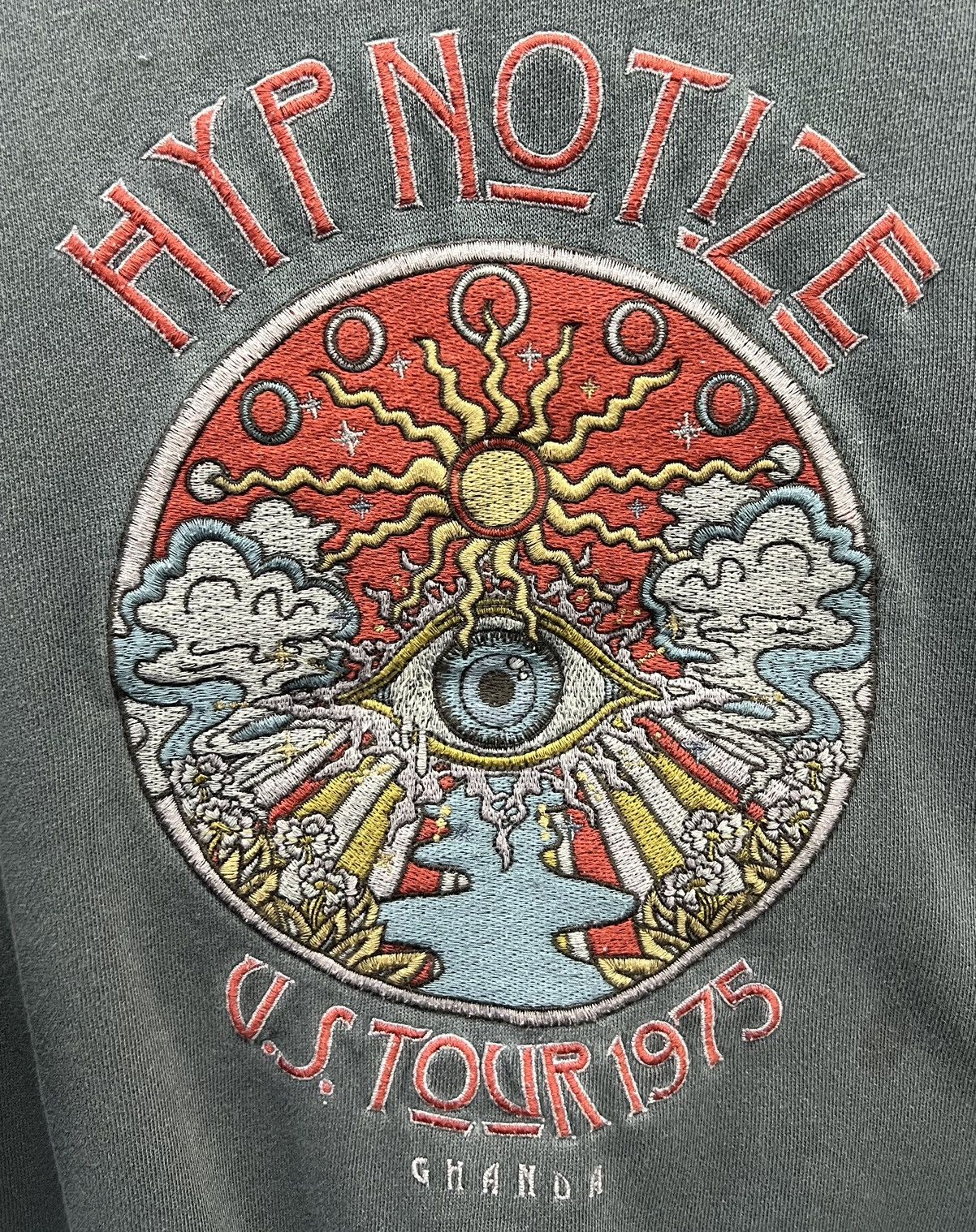 Band Tees × Vintage VINTAGE GHANDA HYPNOTIZE U.S. TOUR 1975 SWEATSHIRT Size US XL / EU 56 / 4 - 3 Thumbnail