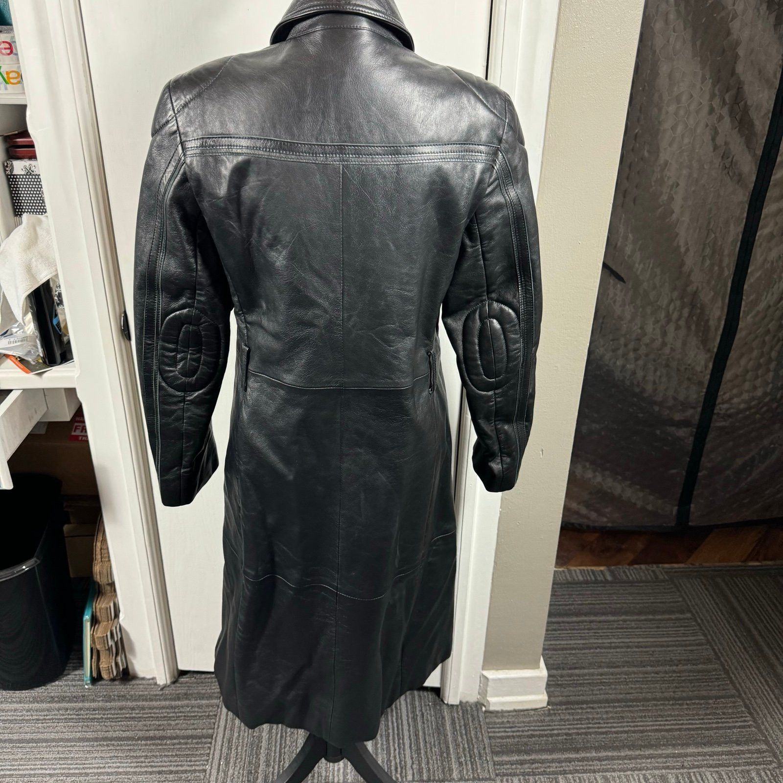 Mandelli Enrico Mandelli Black Long Sleeve Pockets Snap Front Classi Size M / US 6-8 / IT 42-44 - 9 Thumbnail
