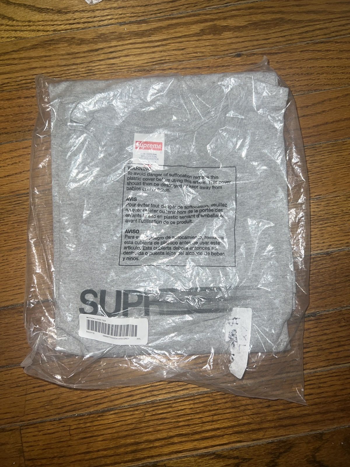 Supreme Supreme Motion Logo Tee Heather Grey Size XXL Size US XXL / EU 58 / 5 - 2 Thumbnail