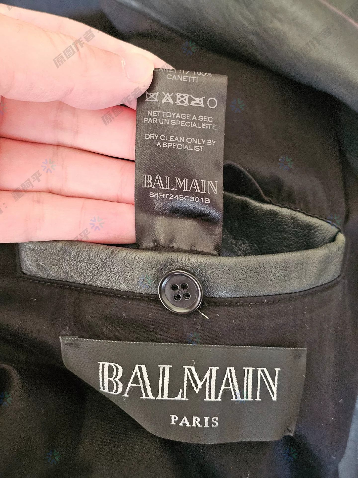 Balmain balmain men's motorcycle leather jacket Size US L / EU 52-54 / 3 - 4 Thumbnail
