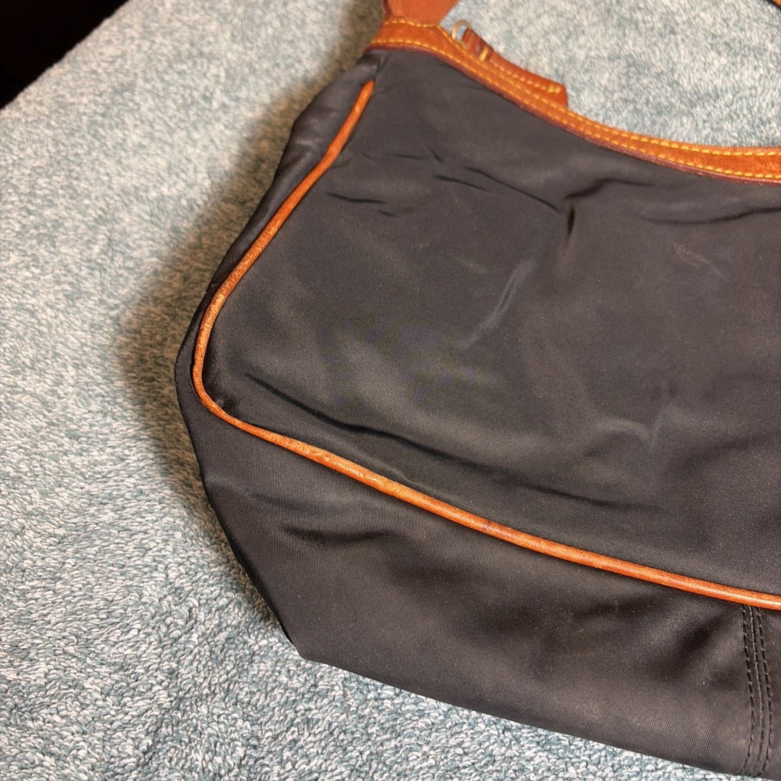 Dooney & Bourke Dooney & Bourke Black Nylon Hobo Shoulder Handbag Preowned Size ONE SIZE - 4 Thumbnail