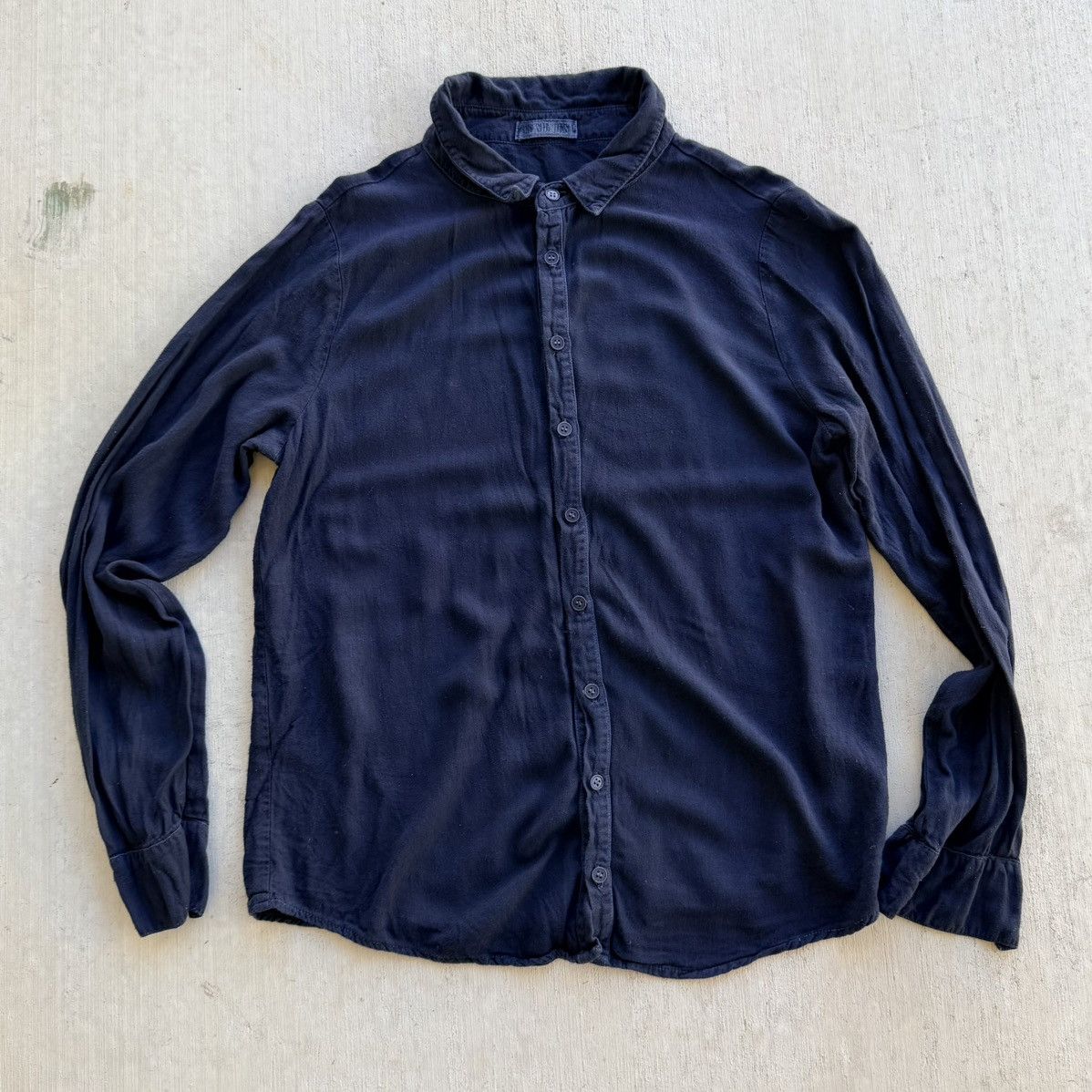 CP Shades CP Shades Shirt Men Size XS Rayon Wool Blend Navy Size US XS / EU 42 / 0 - 1 Thumbnail