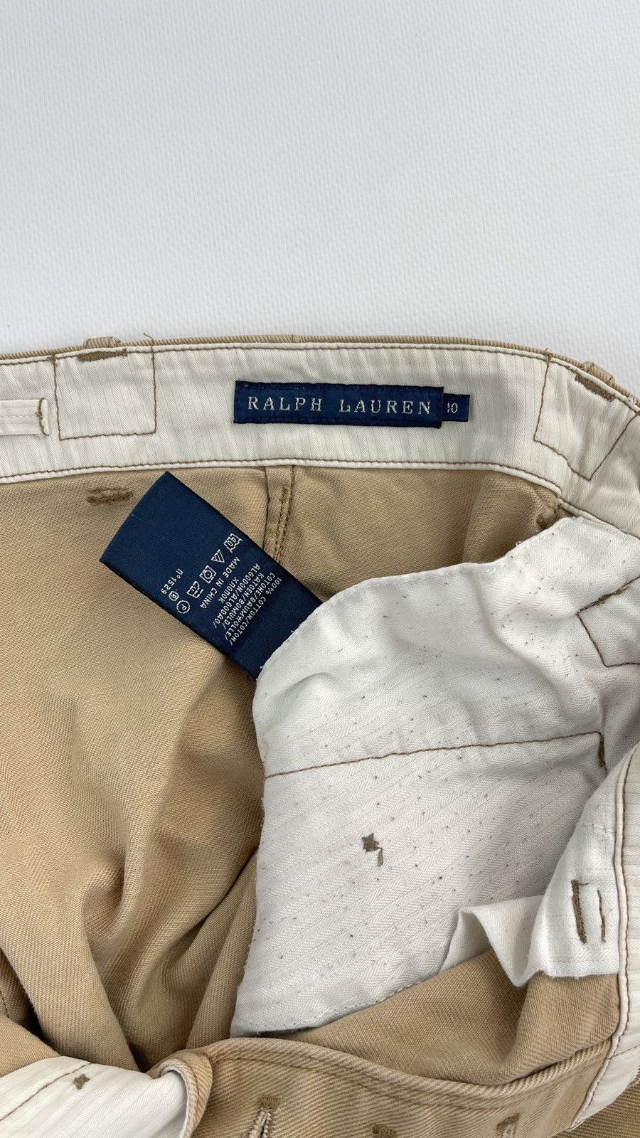 Polo Ralph Lauren × Vintage Polo Ralph Lauren Vintage 33x31 Beige Pants Size US 33 - 7 Thumbnail