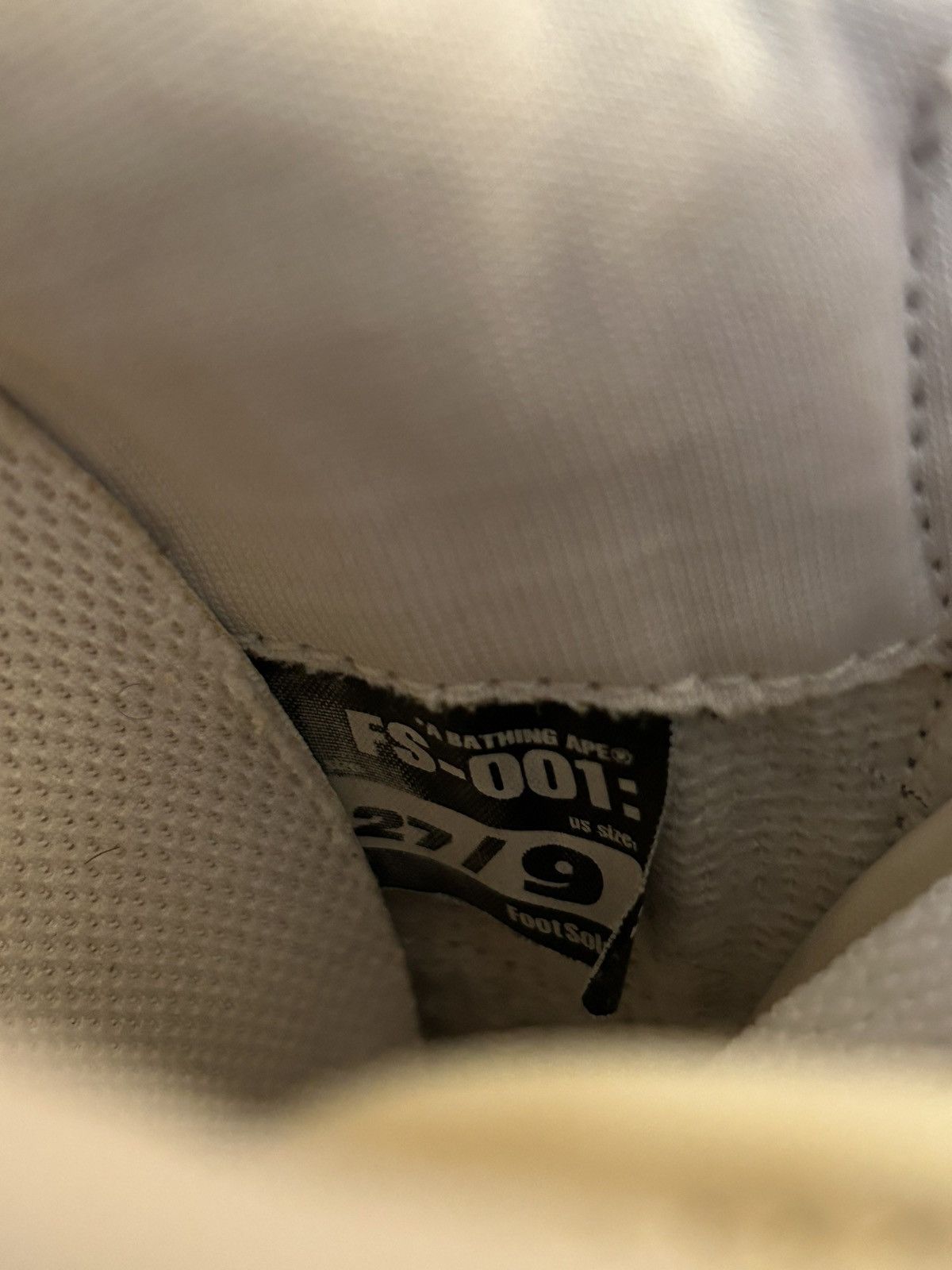 Bape Bape Grey/White Bapestas 9 Size US 9 / EU 42 - 6 Thumbnail