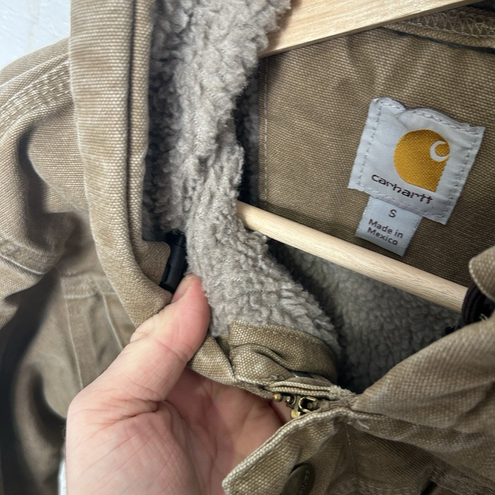 Carhartt Carhartt Sherpa-Lined Bartlett Hooded Jacket “Brown” Size US S / EU 44-46 / 1 - 16 Thumbnail
