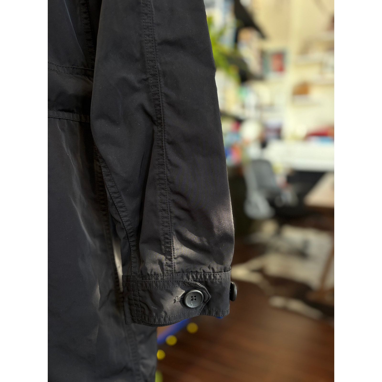 Other 321 Black Belted Lightweight Trench Jacket Size L Size US L / EU 52-54 / 3 - 5 Thumbnail