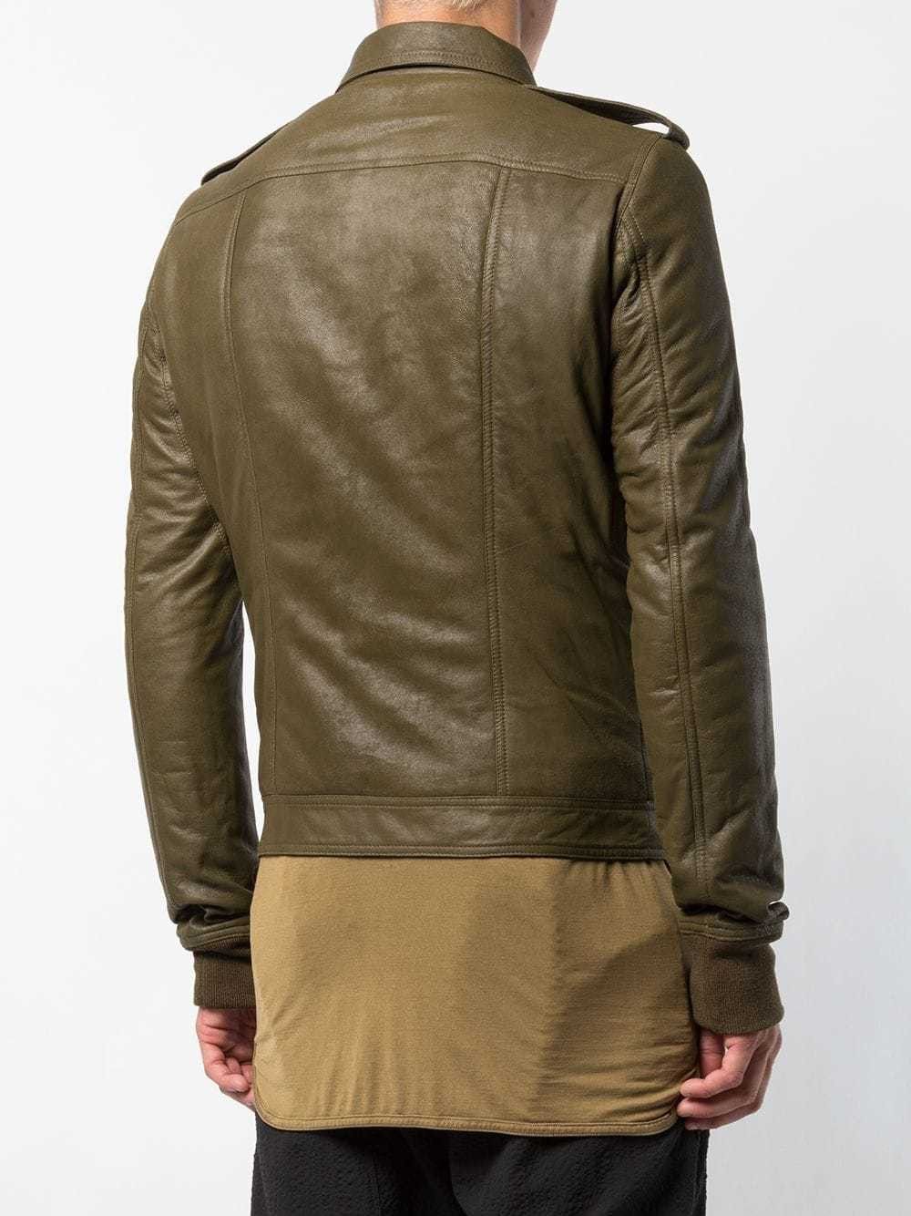 Rick Owens RICK OWENS PADDED ROTTERDAM JACKET IN BLISTERED LEATHER Size US M / EU 48-50 / 2 - 8 Thumbnail