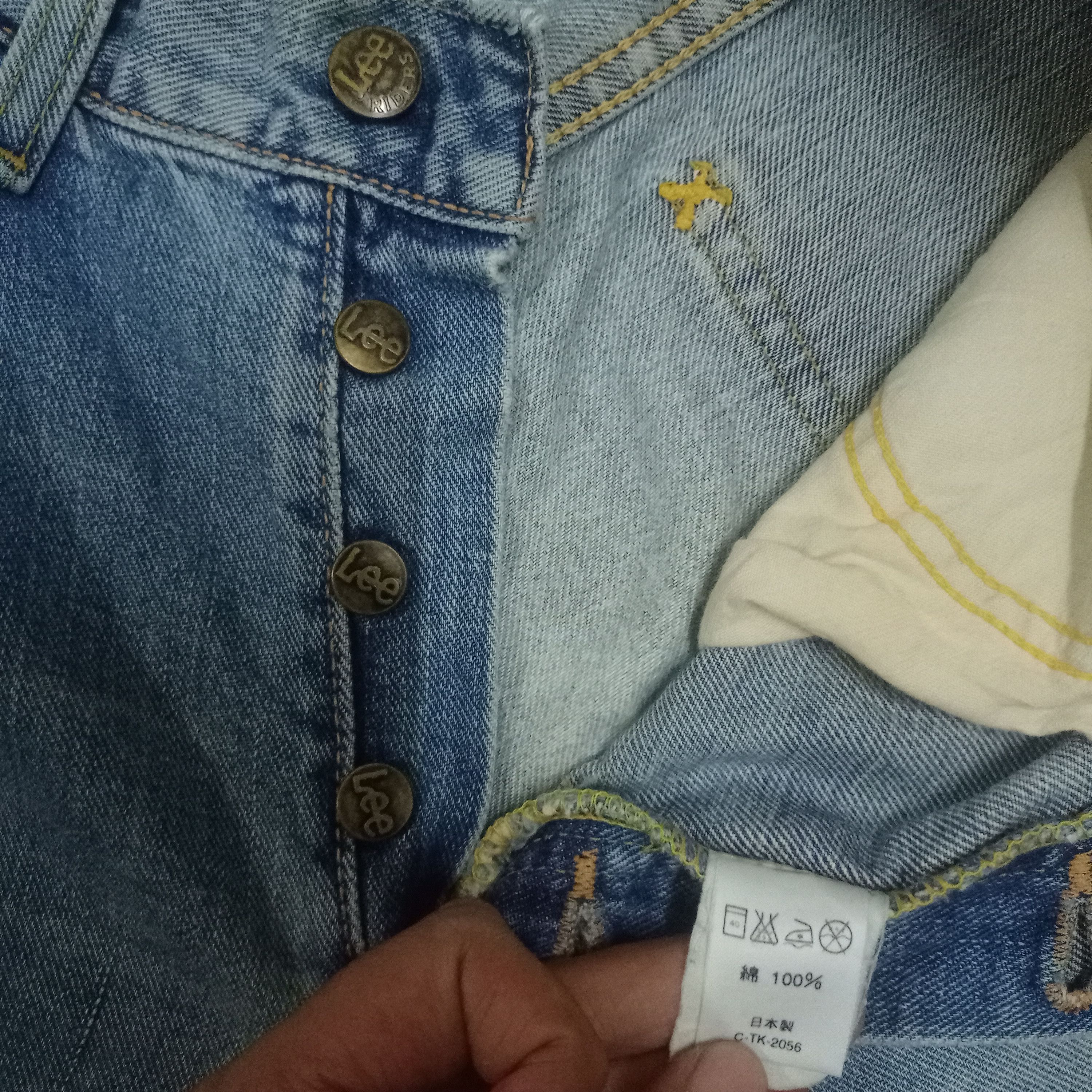 Lee Vintage 50s Lee Riders Selvedge Distressed Baggy Jeans Size US 30 / EU 46 - 3 Thumbnail