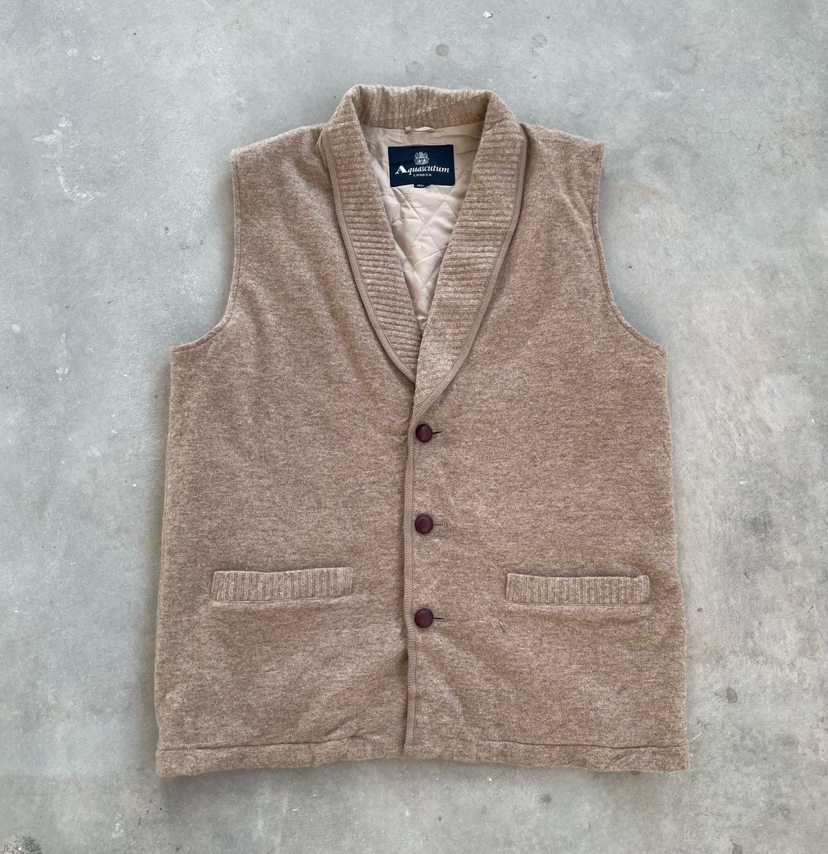 Aquascutum AQUASCUTUM LONDON GENTLEMAN VEST Size 44R - 1 Thumbnail