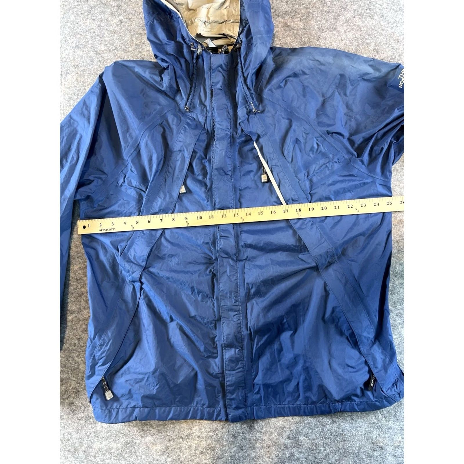 The North Face The North Face Blue HyVent Hooded Zip Windbreaker Rain Jacket XL Men Windbreaker Hooded Zip Full Zip Lightweight Packable Nylon DryVent Jacket Size US XL / EU 56 / 4 - 2 Thumbnail
