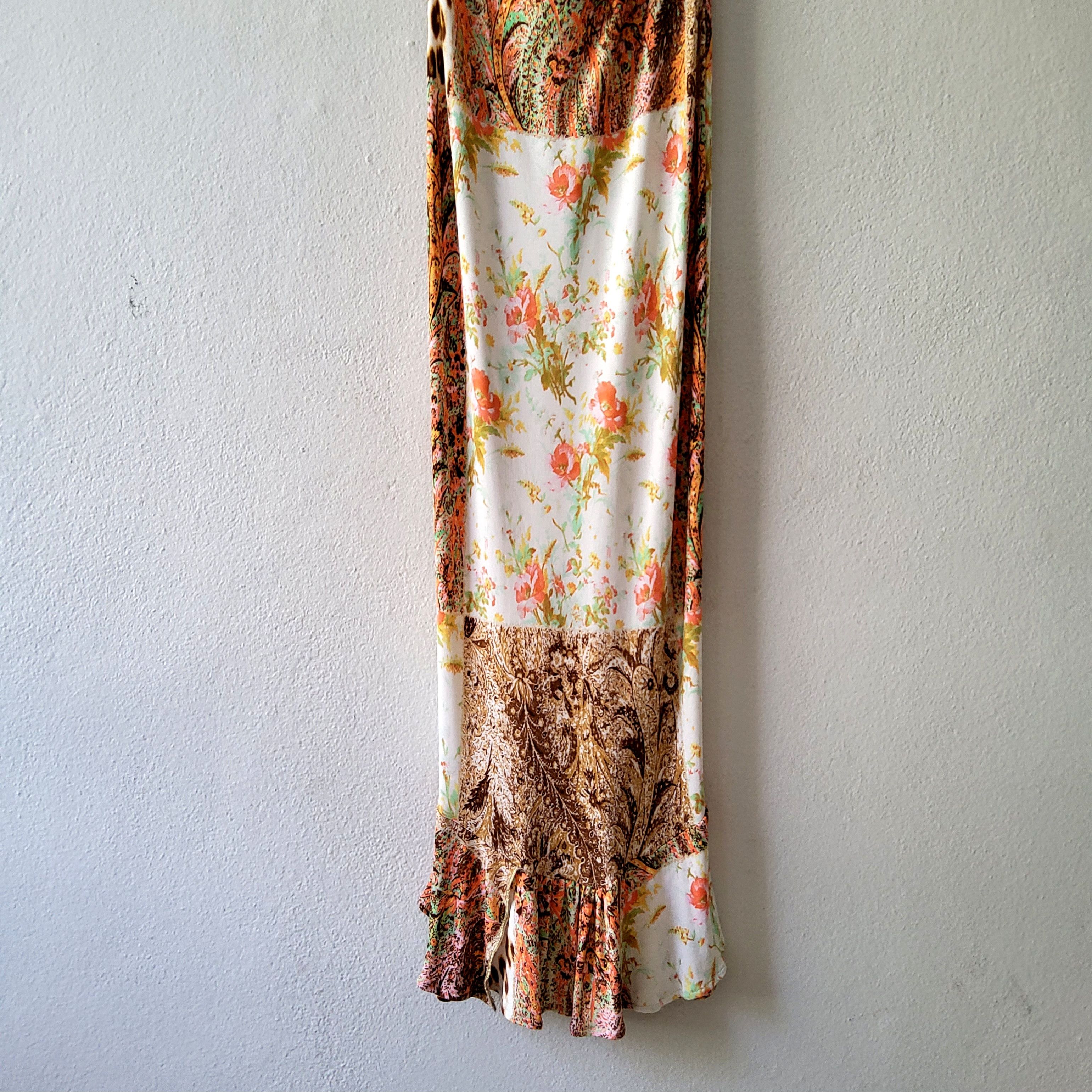 Roberto Cavalli Roberto Cavalli vintage 2003 patchwork halter midi dress Size M / US 6-8 / IT 42-44 - 8 Thumbnail