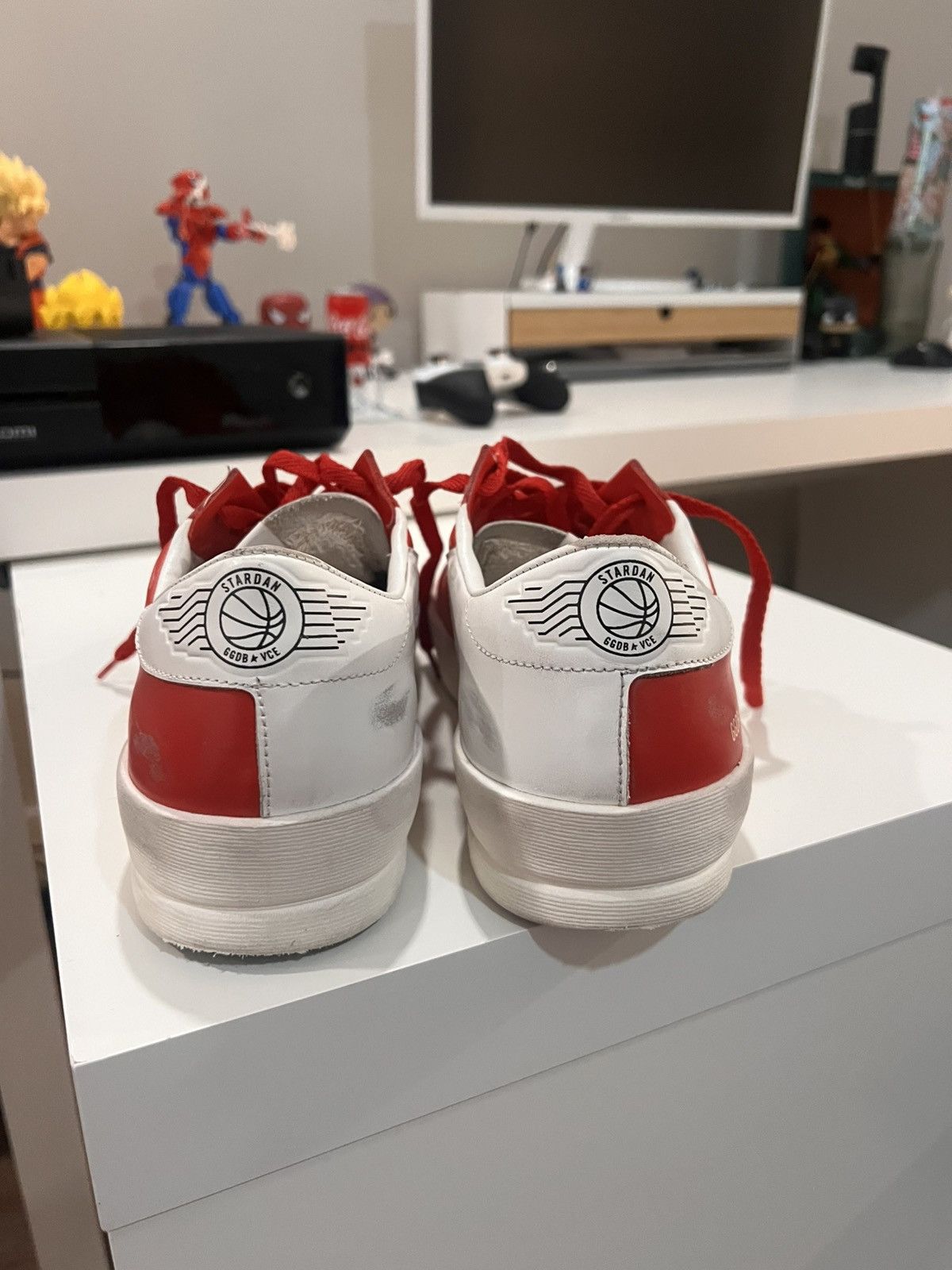Golden Goose Luxury Golden Goose Red/White Sneakers Size US 11 / IT 41 - 6 Thumbnail