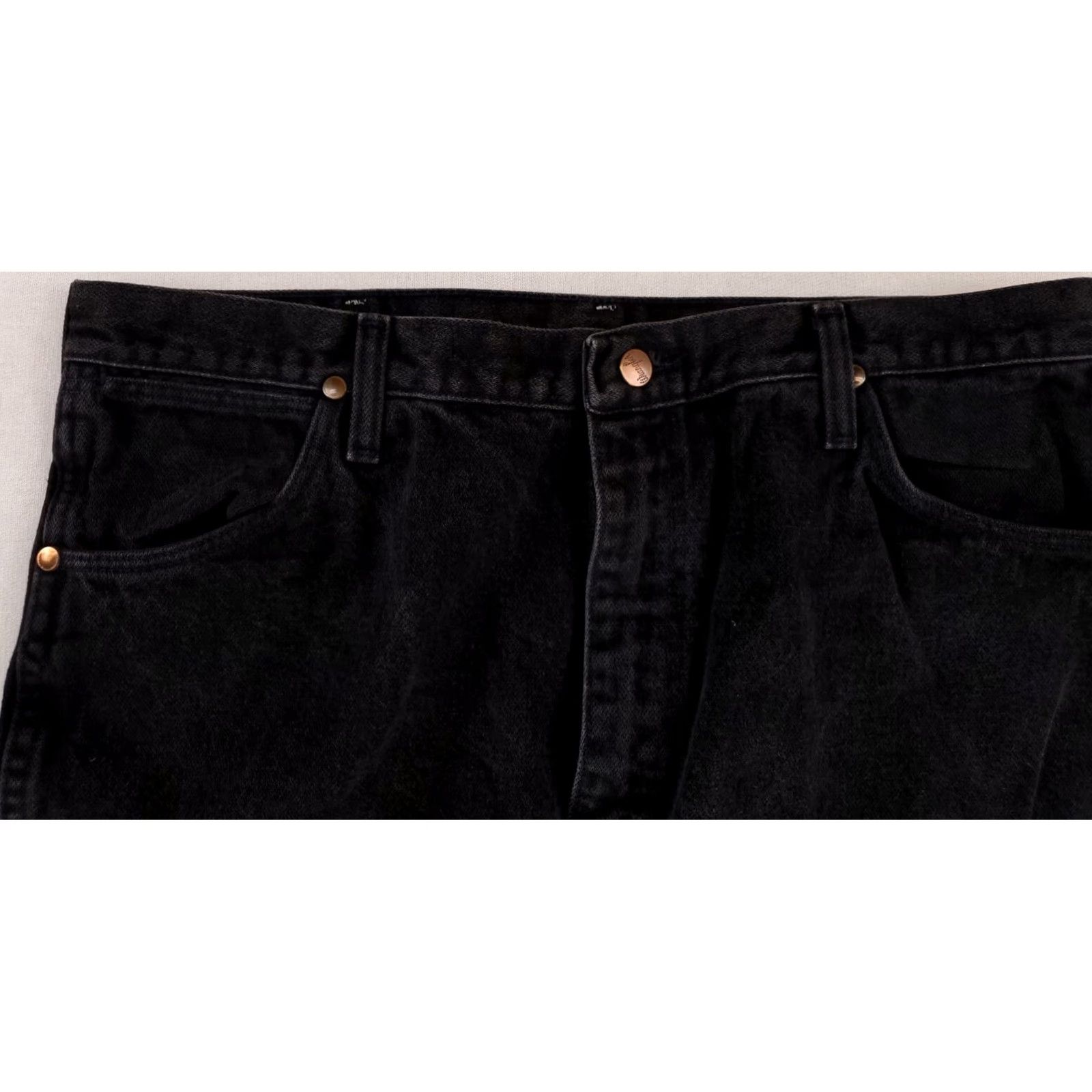 Wrangler VINTAGE Wrangler Jeans Western Wear Mens 38x36 36x34 Inseam 34 Black 90s Straight Jeans Mens Size US 36 / EU 52 - 2 Thumbnail