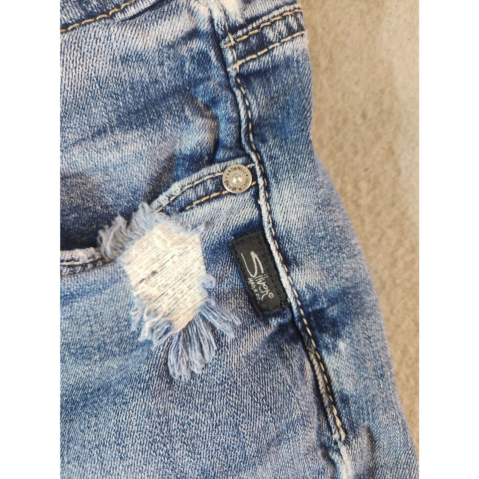 Silver Jeans Co. Silver Jeans Company Avery Slim Boot Mid Rise Jeans 29 x 31 Size 29" - 7 Thumbnail