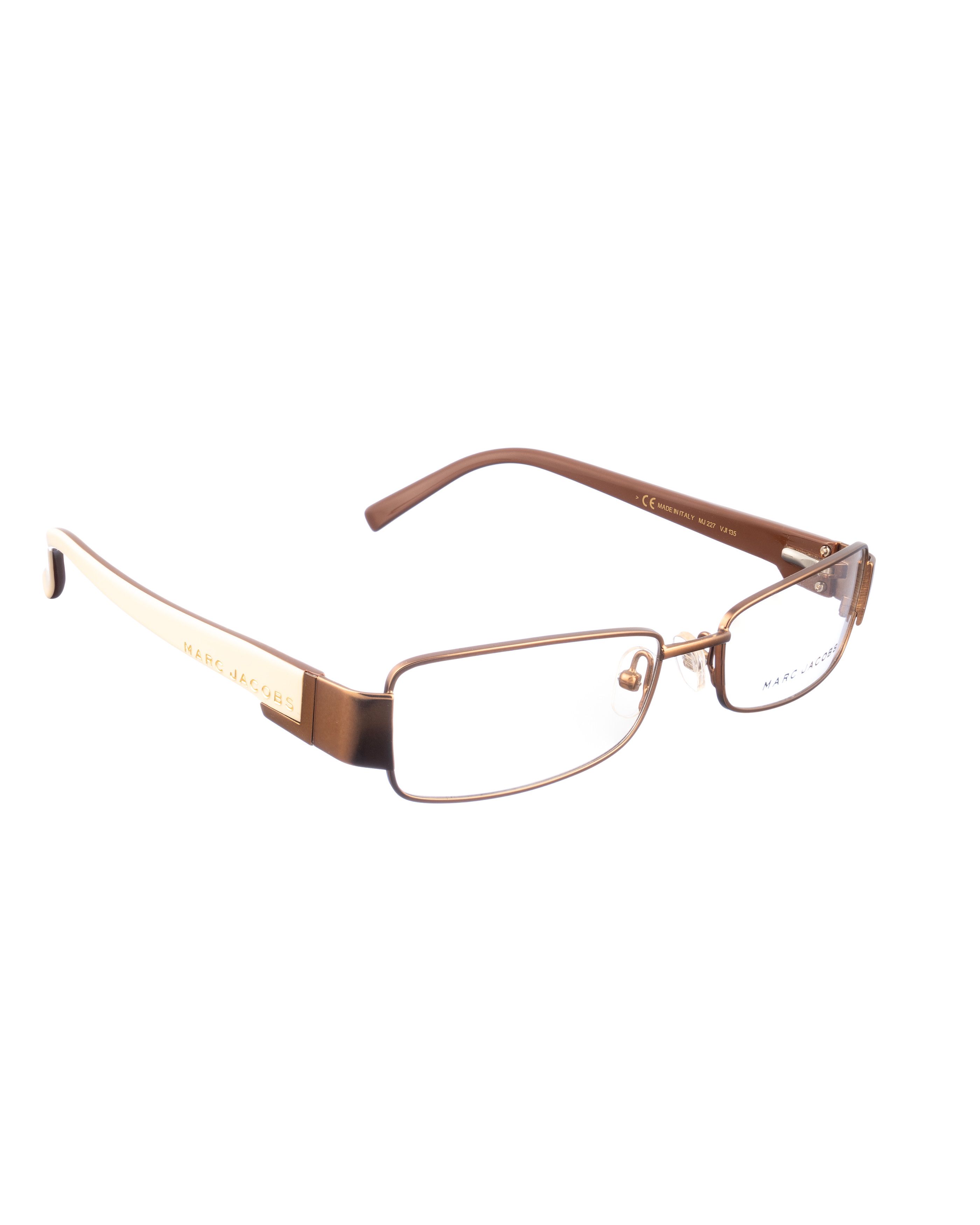Marc Jacobs Marc Jacobs 00s Beige Brown Rectangular Glasses Size ONE SIZE - 1 Thumbnail