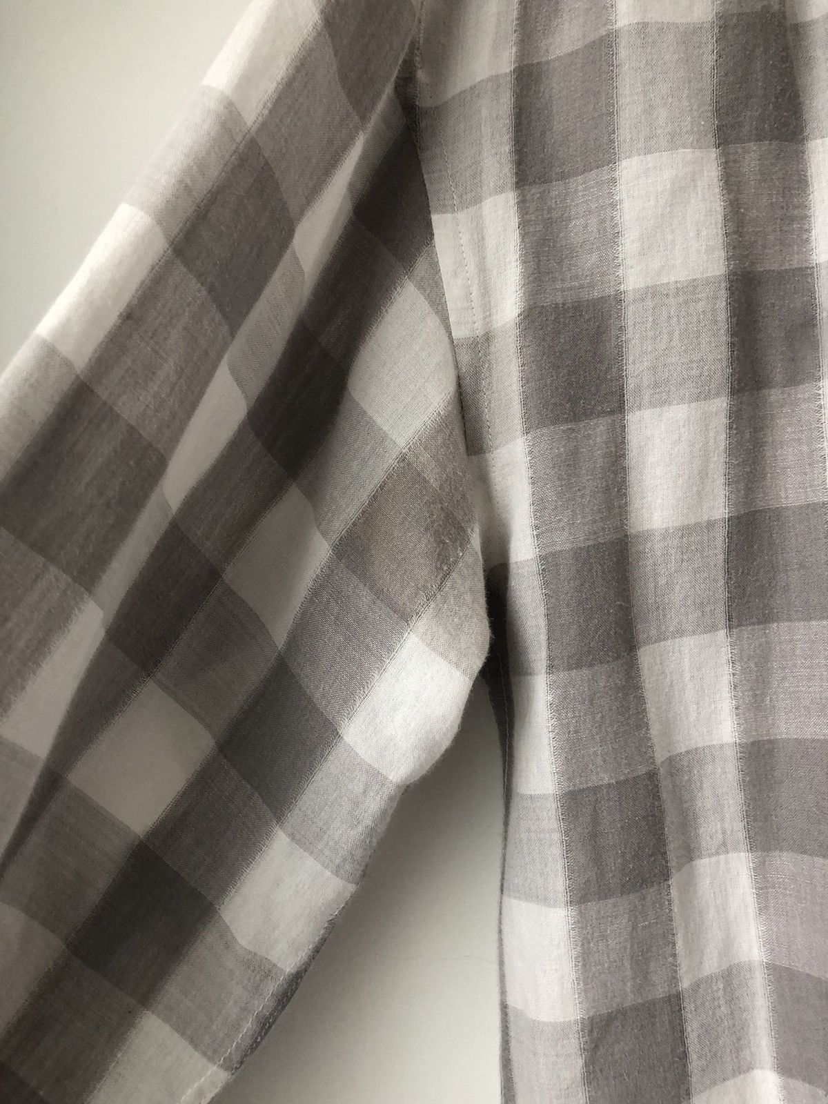 Issey Miyake Gingham linen shirt Size US M / EU 48-50 / 2 - 5 Thumbnail