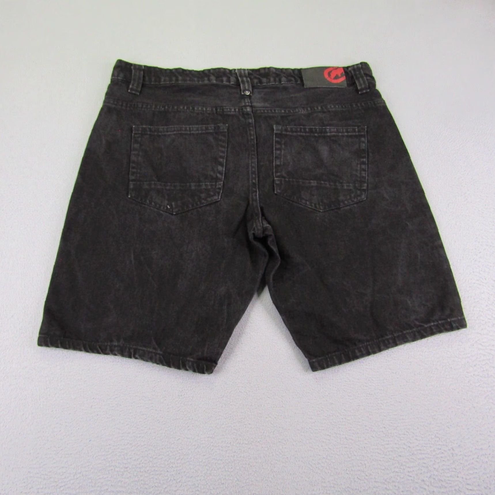 Ecko Unltd. VINTAGE Ecko Unltd Jeans Shorts Mens 36 Black Denim Rhino Logo Relaxed Fit Hip Hop Y2K Size US 38 / EU 54 - 4 Thumbnail