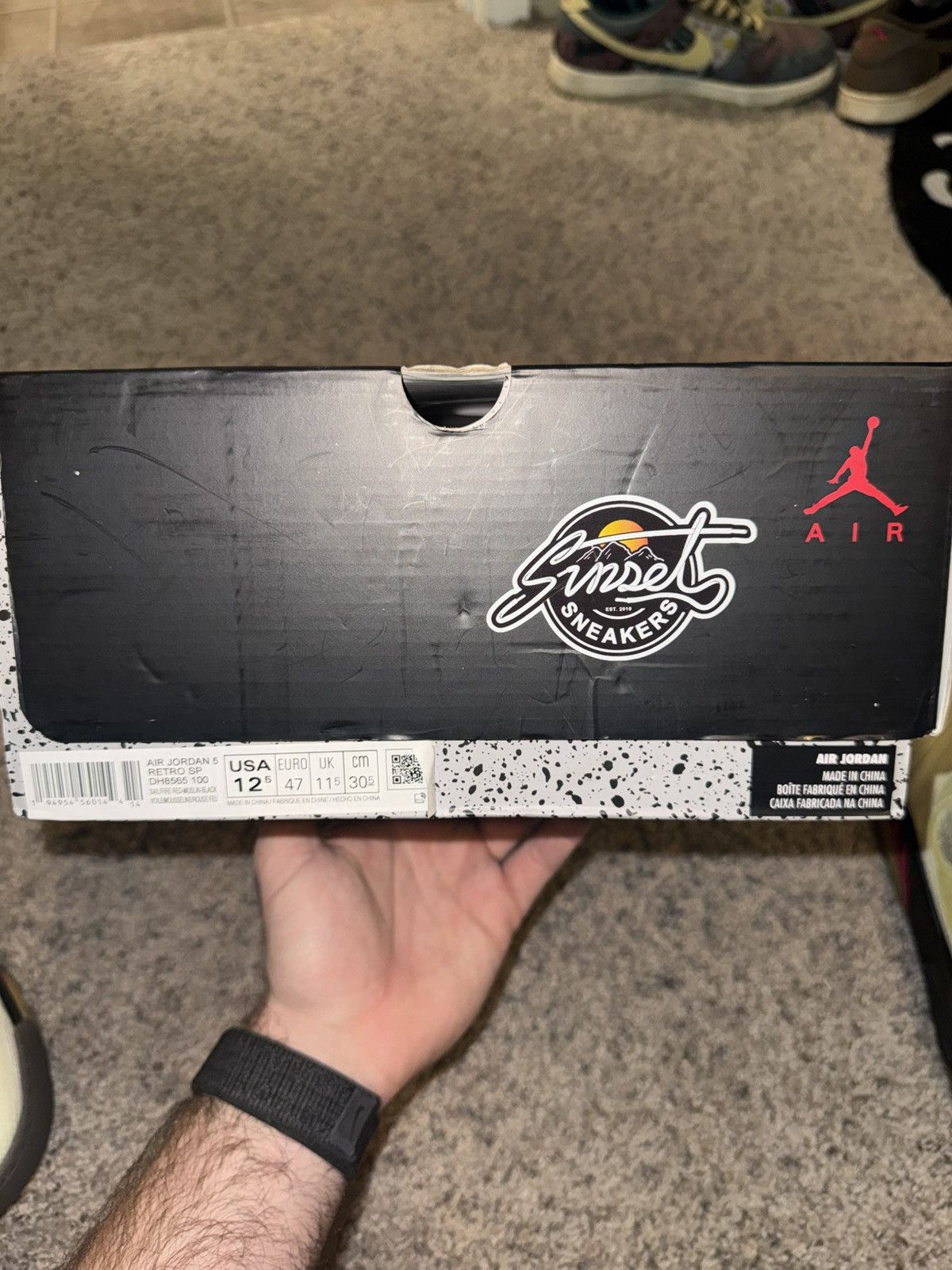 Jordan Brand × Off-White OFF WHITE JORDAN 5 SAIL Size US 12.5 / EU 45-46 - 7 Thumbnail