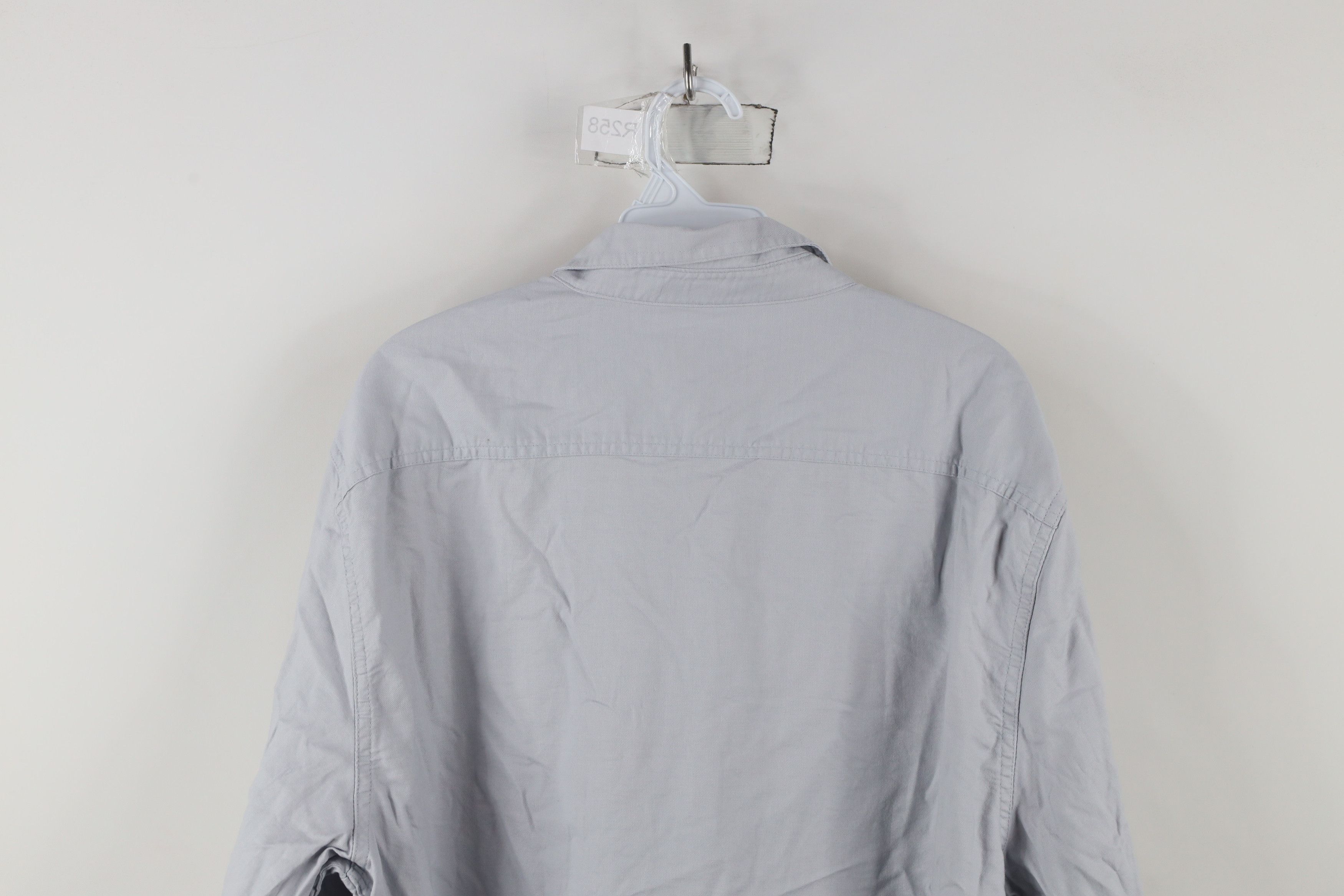 Vintage Linksoul Long Sleeve Oxford Collared Button Down Shirt Gray Size US XL / EU 56 / 4 - 11 Thumbnail