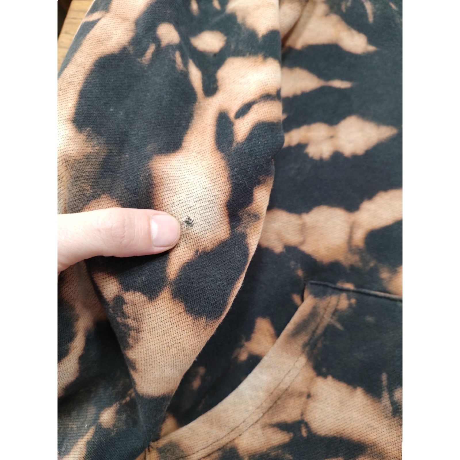 Harley Davidson Harley-Davidson Womens Sweatshirt Full Zip Hoodie S Black Biker Tie Dye Acid Wash Motorcycle Grunge Size S / US 4 / IT 40 - 7 Thumbnail