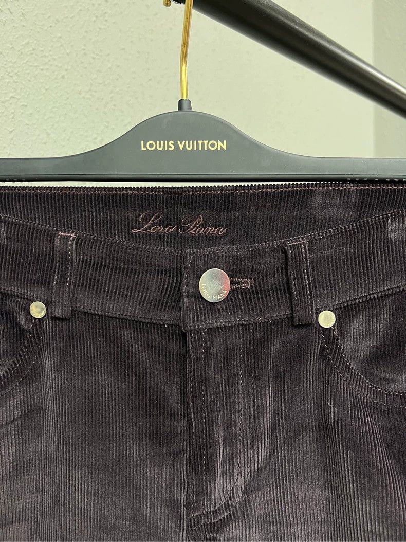 Loro Piana Loro Piana Purple Corduroy Pants- Size US 42 / EU 58 - 3 Thumbnail