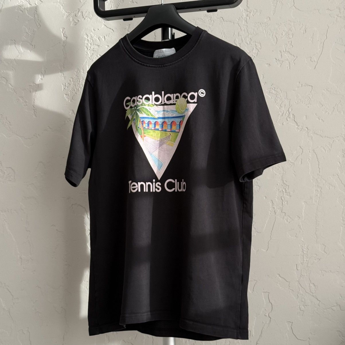 Casablanca Casablanca Tennis Club Icon Black T-Shirt Size US XL / EU 56 / 4 - 7 Thumbnail