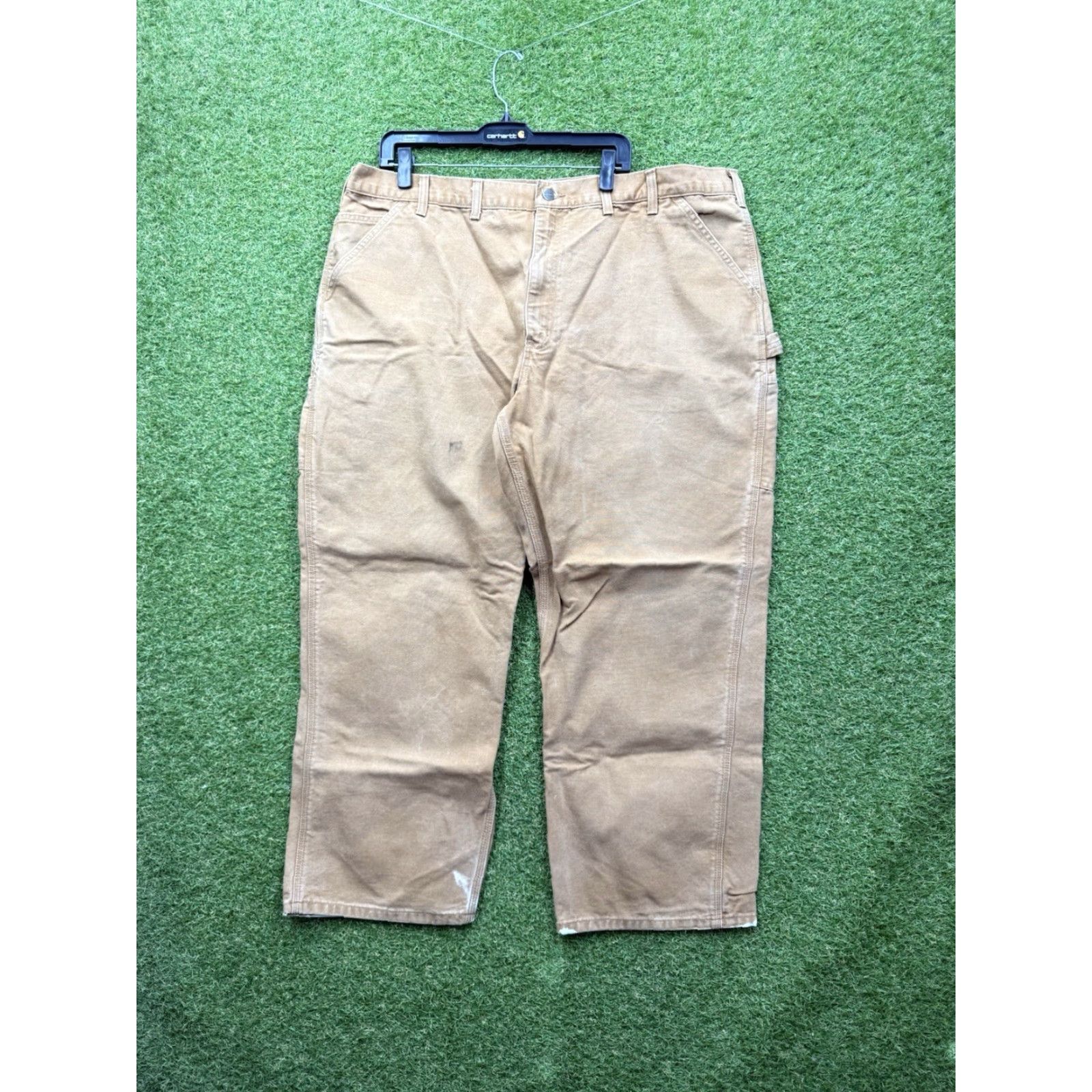 Carhartt VINTAGE Carhartt Pants Mens 44x30 Brown Original Dungaree Fit Duck Canvas Carpenter Workwear Mens Size US 44 / EU 60 - 2 Thumbnail