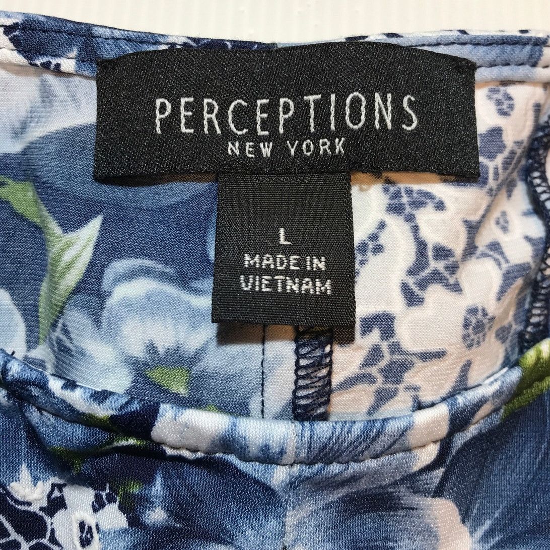 Other Perceptions New York Floral Scoop Neck A-line Midi Dress L Size L / US 10 / IT 46 - 3 Thumbnail
